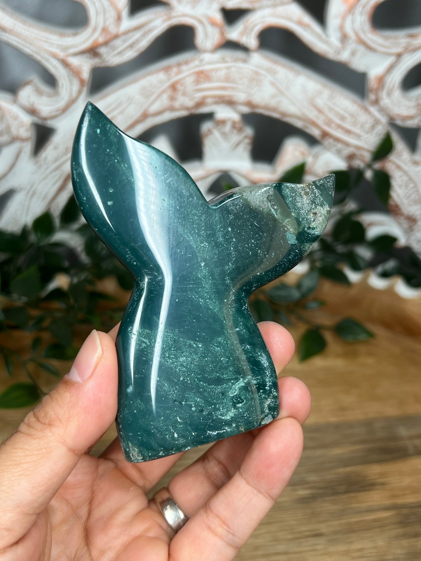 Blue Green Jasper Tail