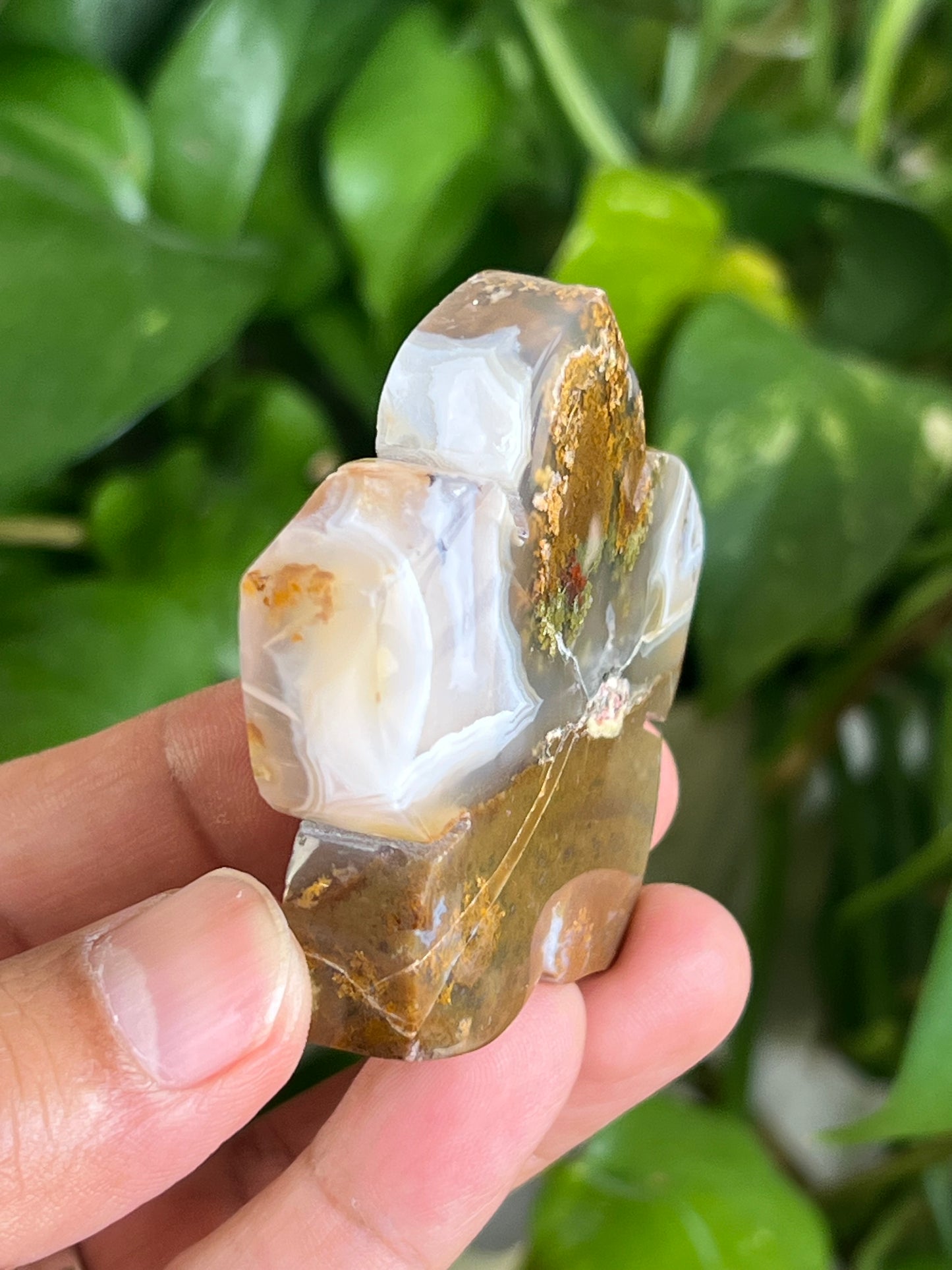 Scenic Moss Agate Flower