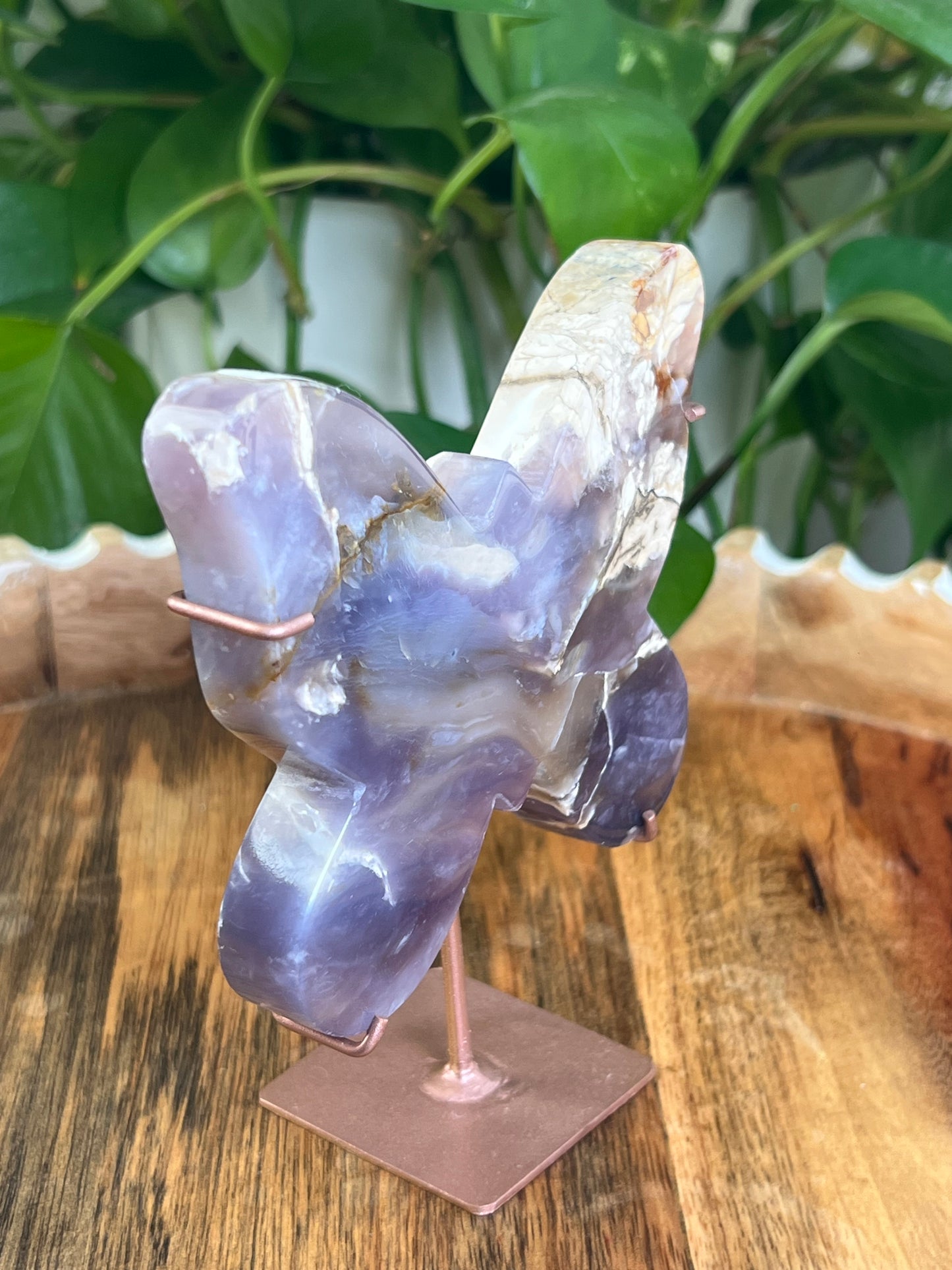 Purple Chalcedony Butterfly: M
