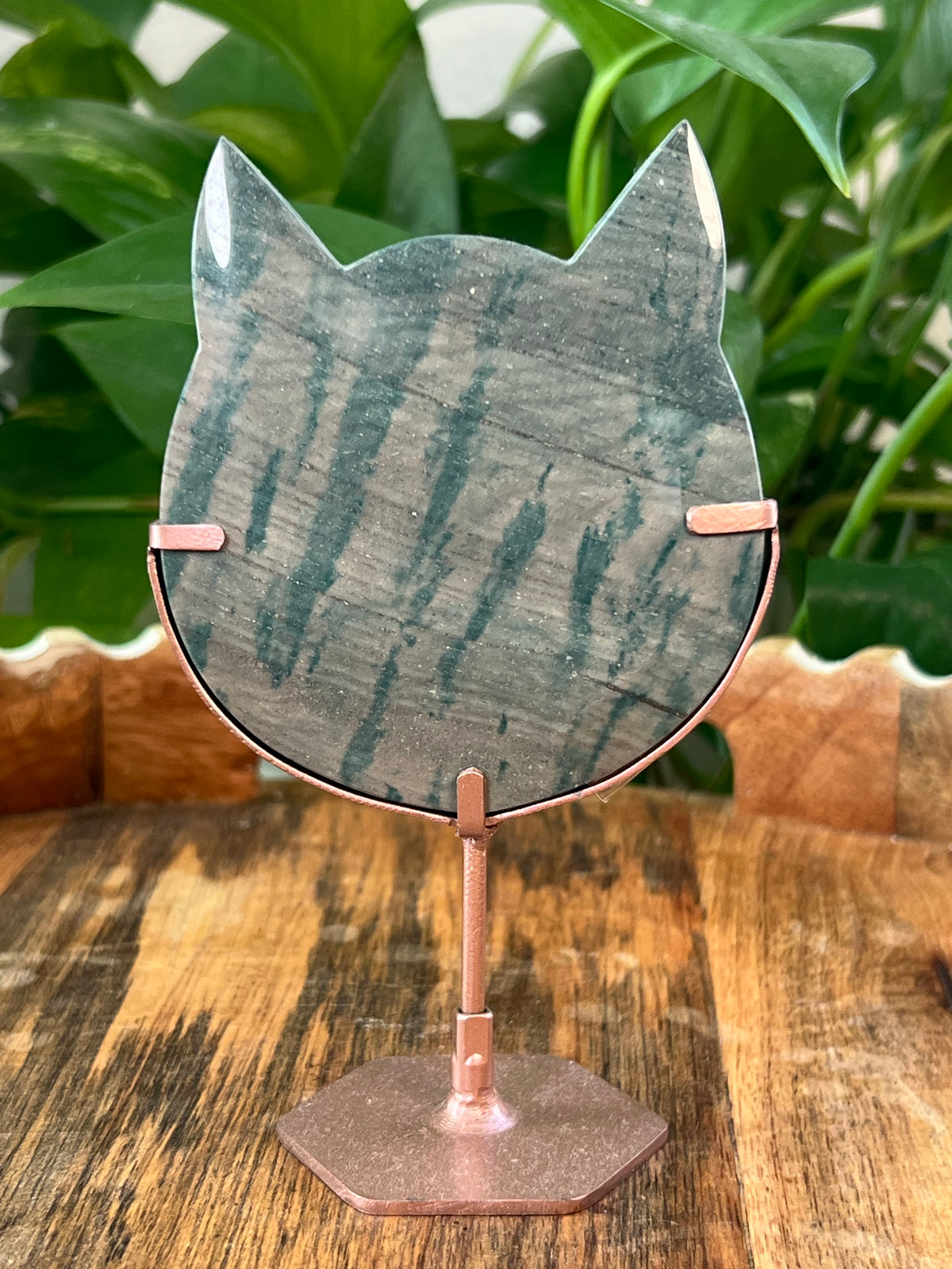 Blue Green Cat Heads