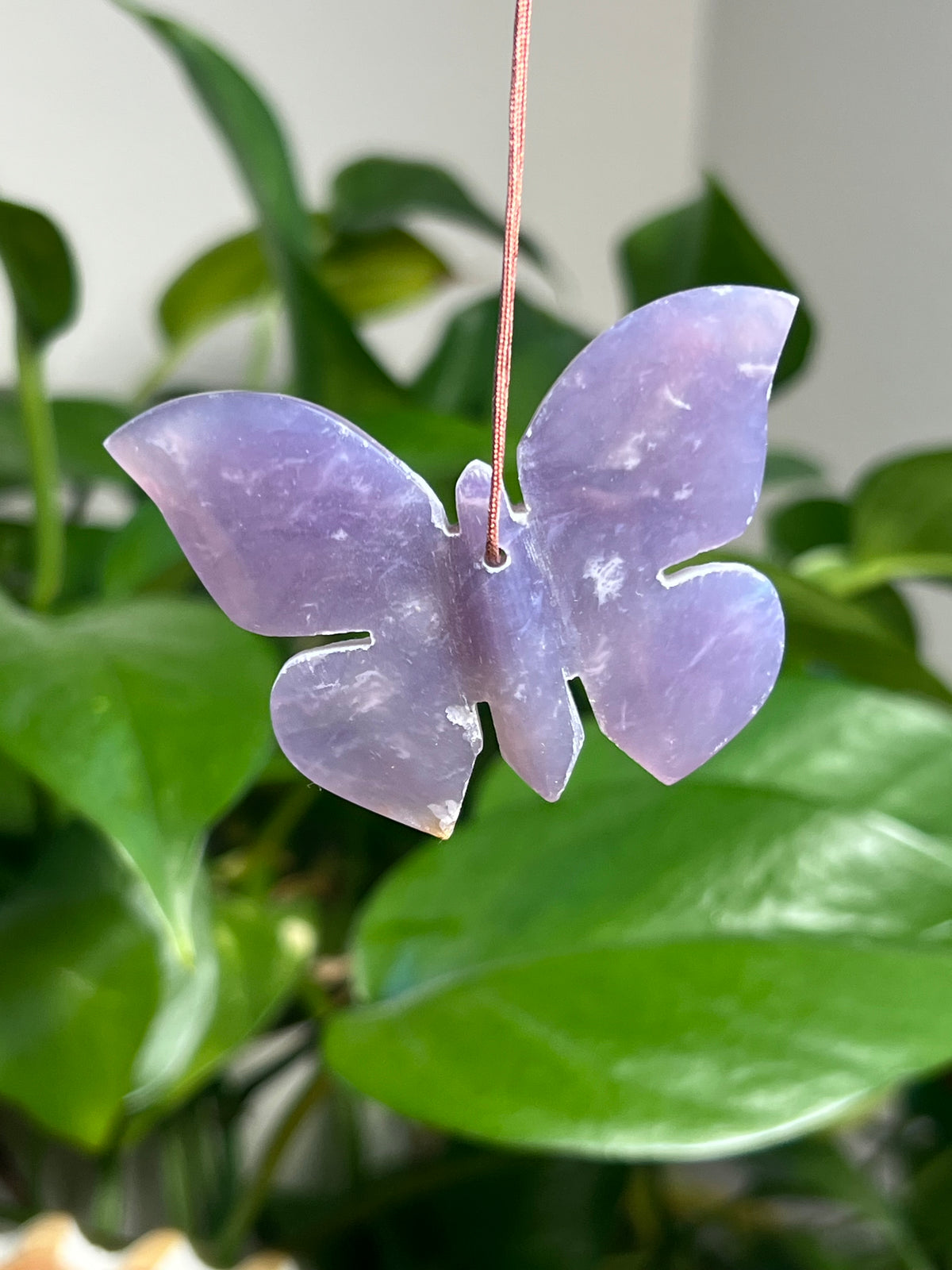 Purple Chalcedony Butterfly Ornaments