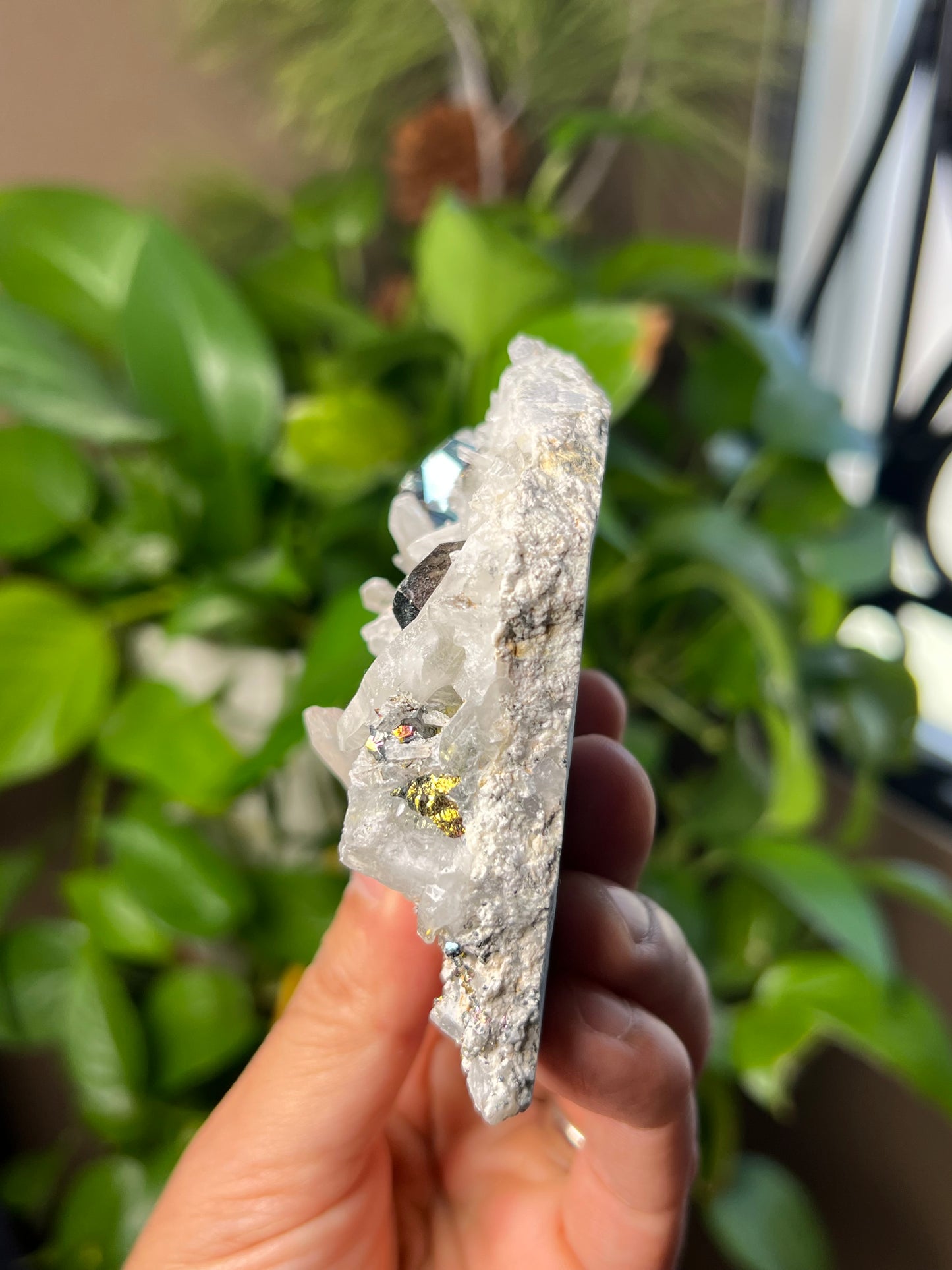 Rainbow Pyrite Quartz