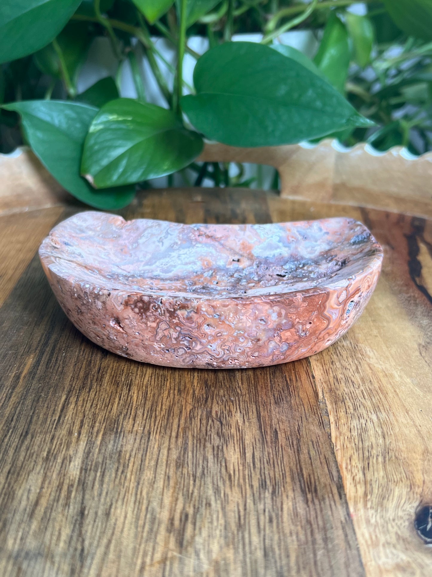 Crazy Lace Agate Moon Bowl: B