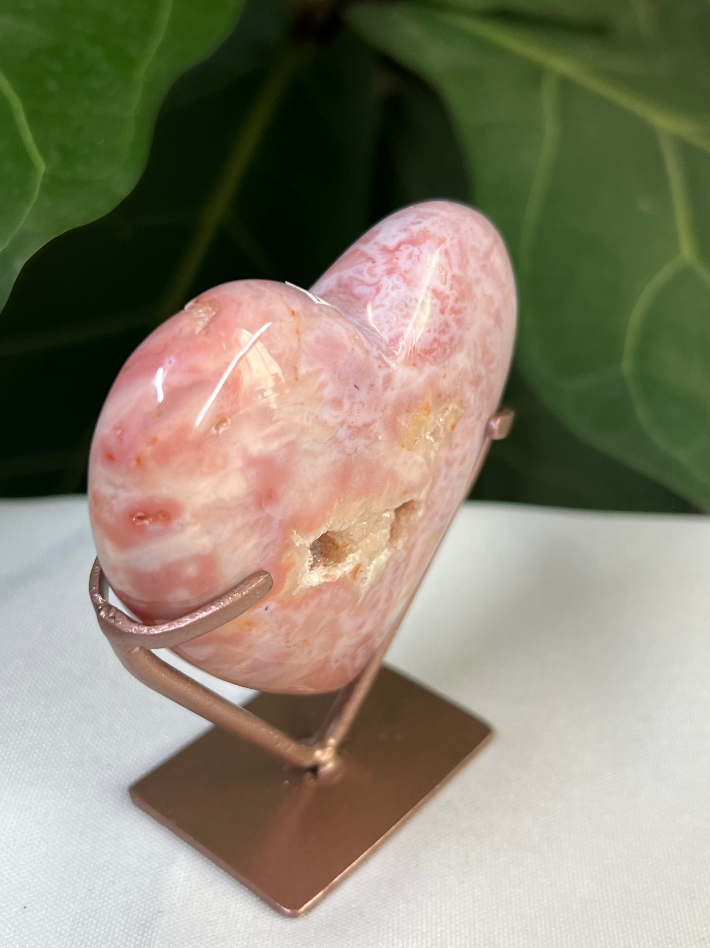 Pink Carnelian Heart