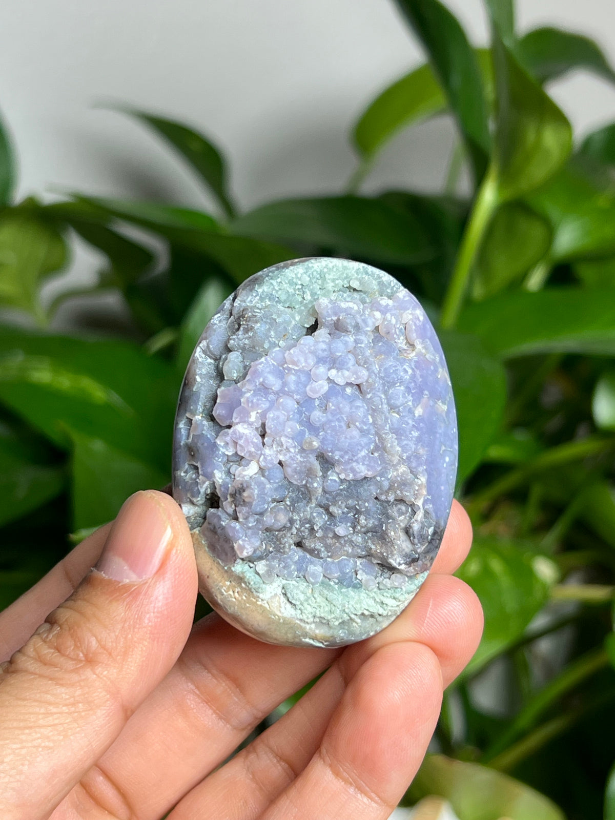 Grape Agate Palmstone: NA