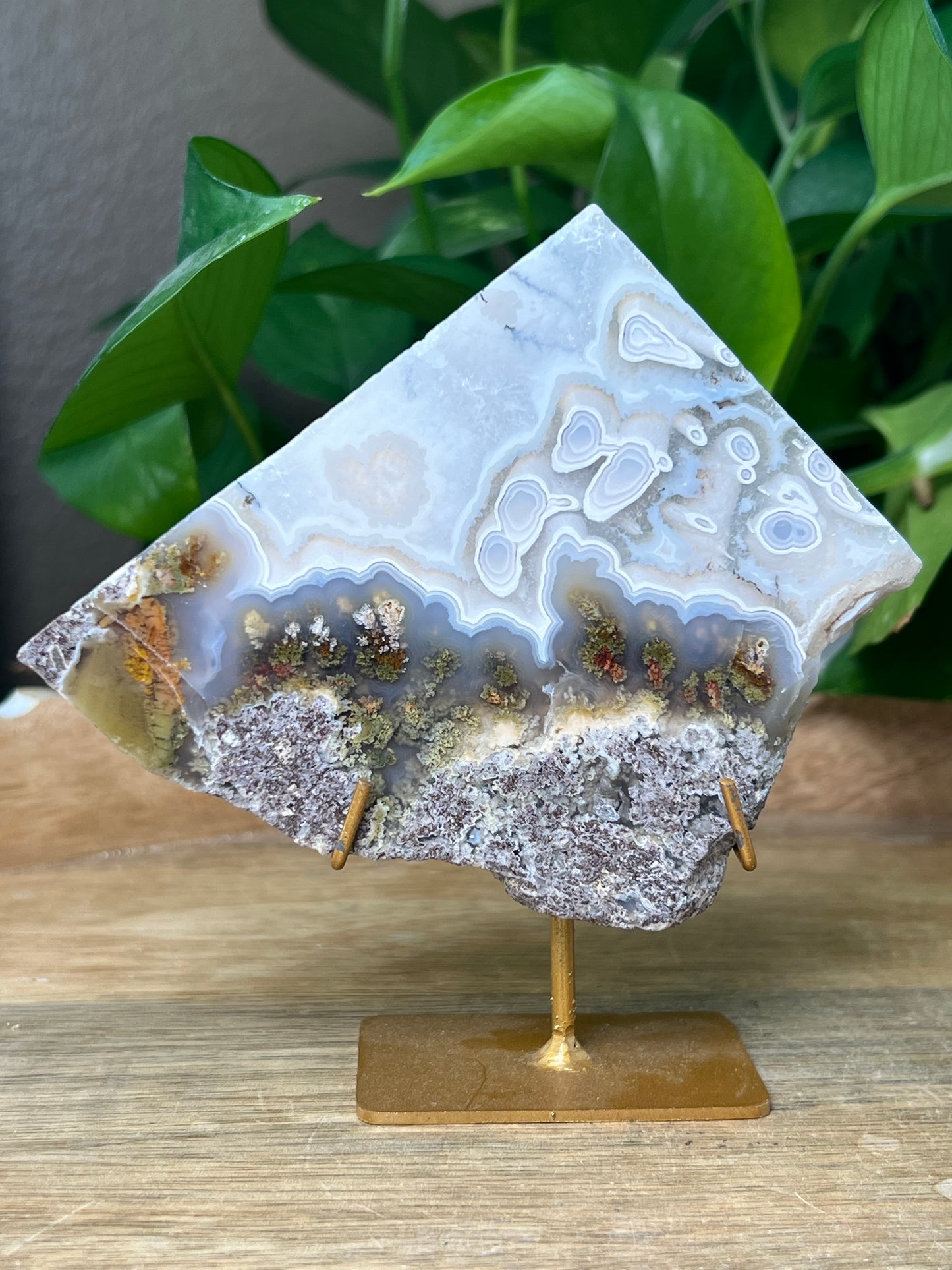 Scenic Moss Agate Slab