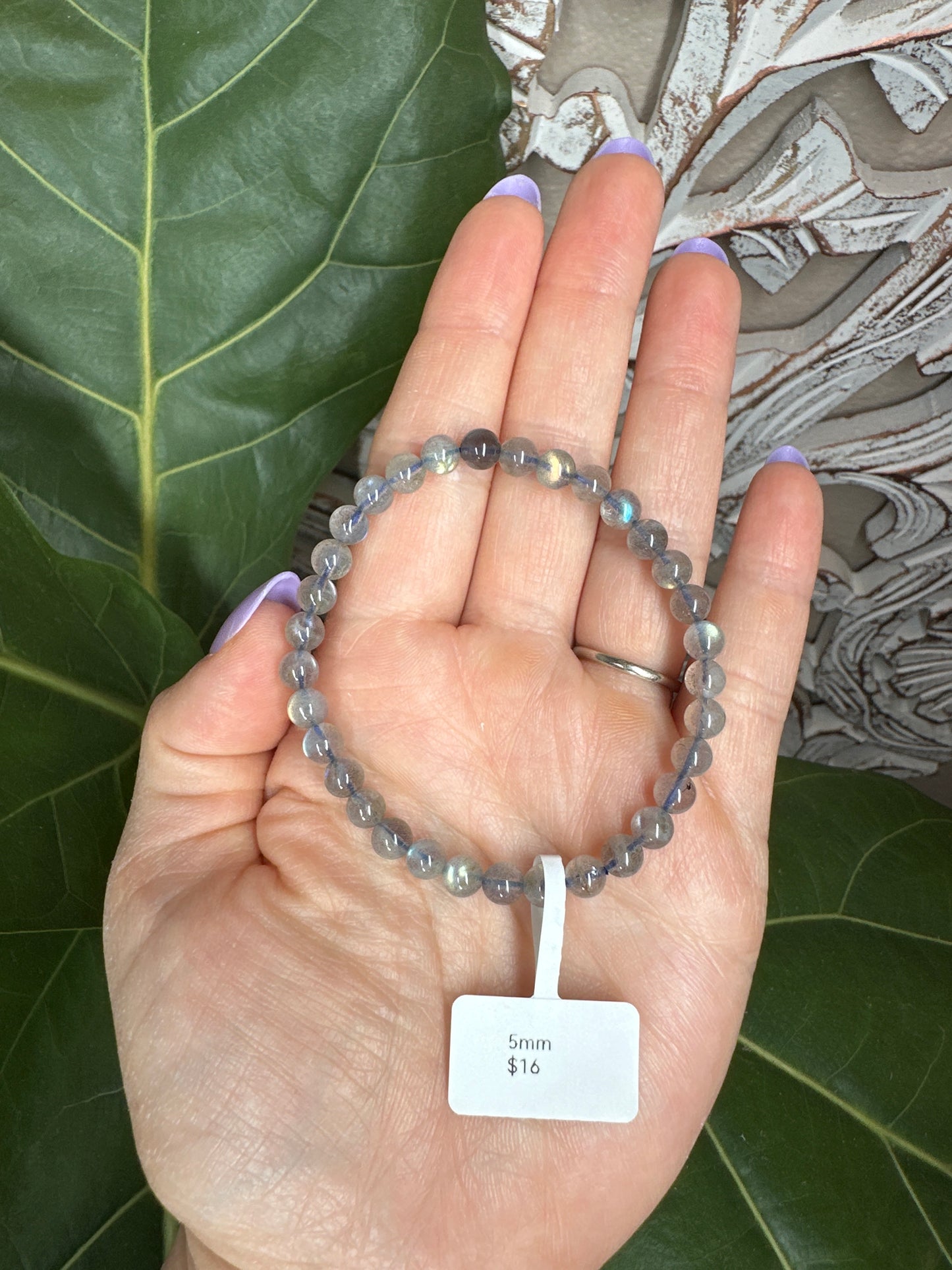 Labradorite Beaded Bracelet