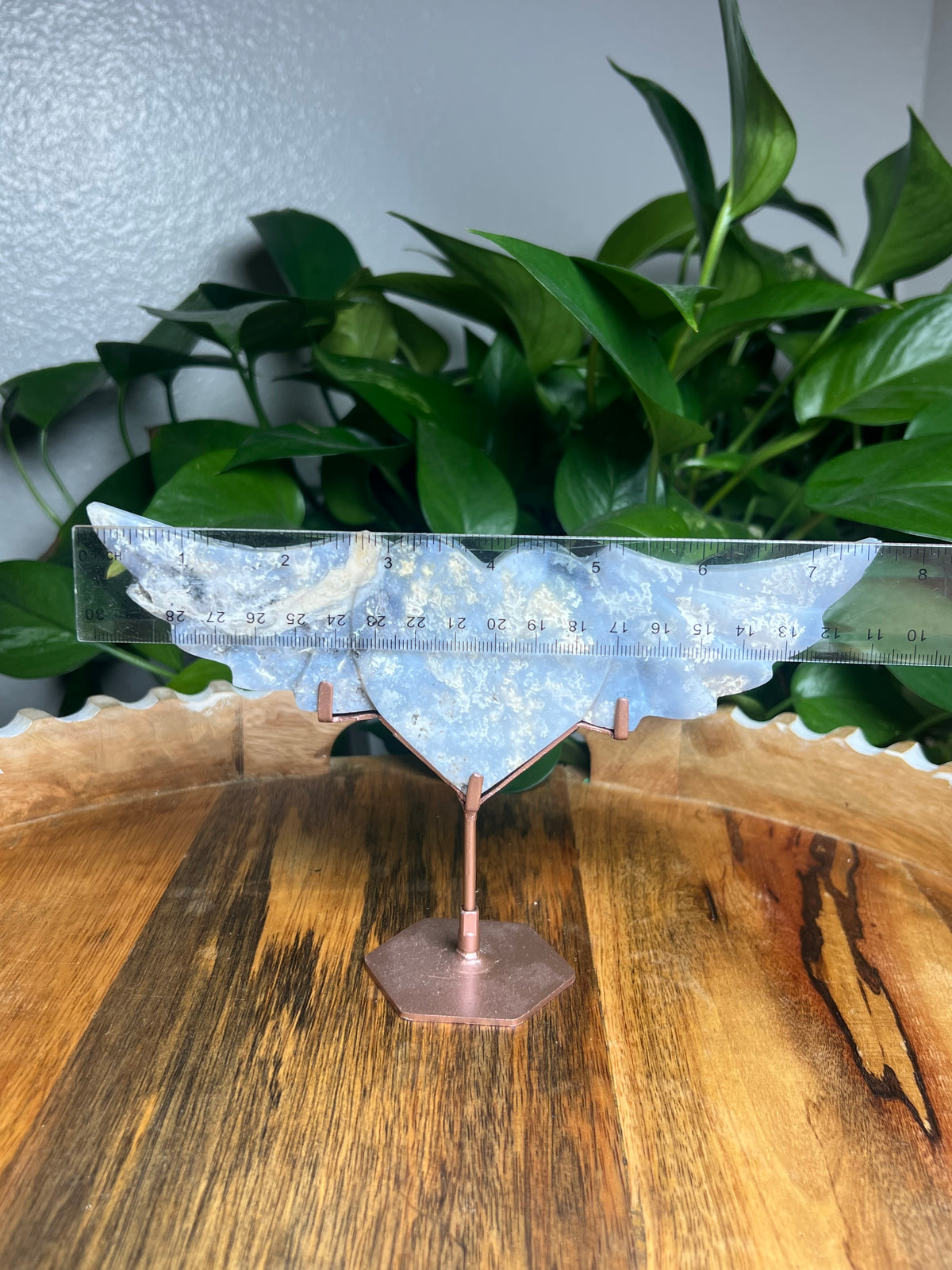 Blue Plume Agate Wings: Di