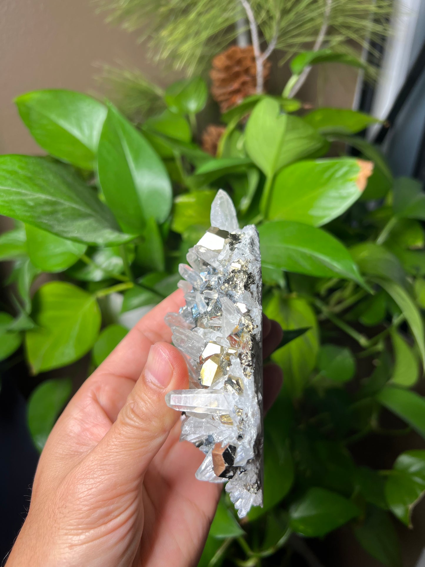 Rainbow Pyrite Quartz