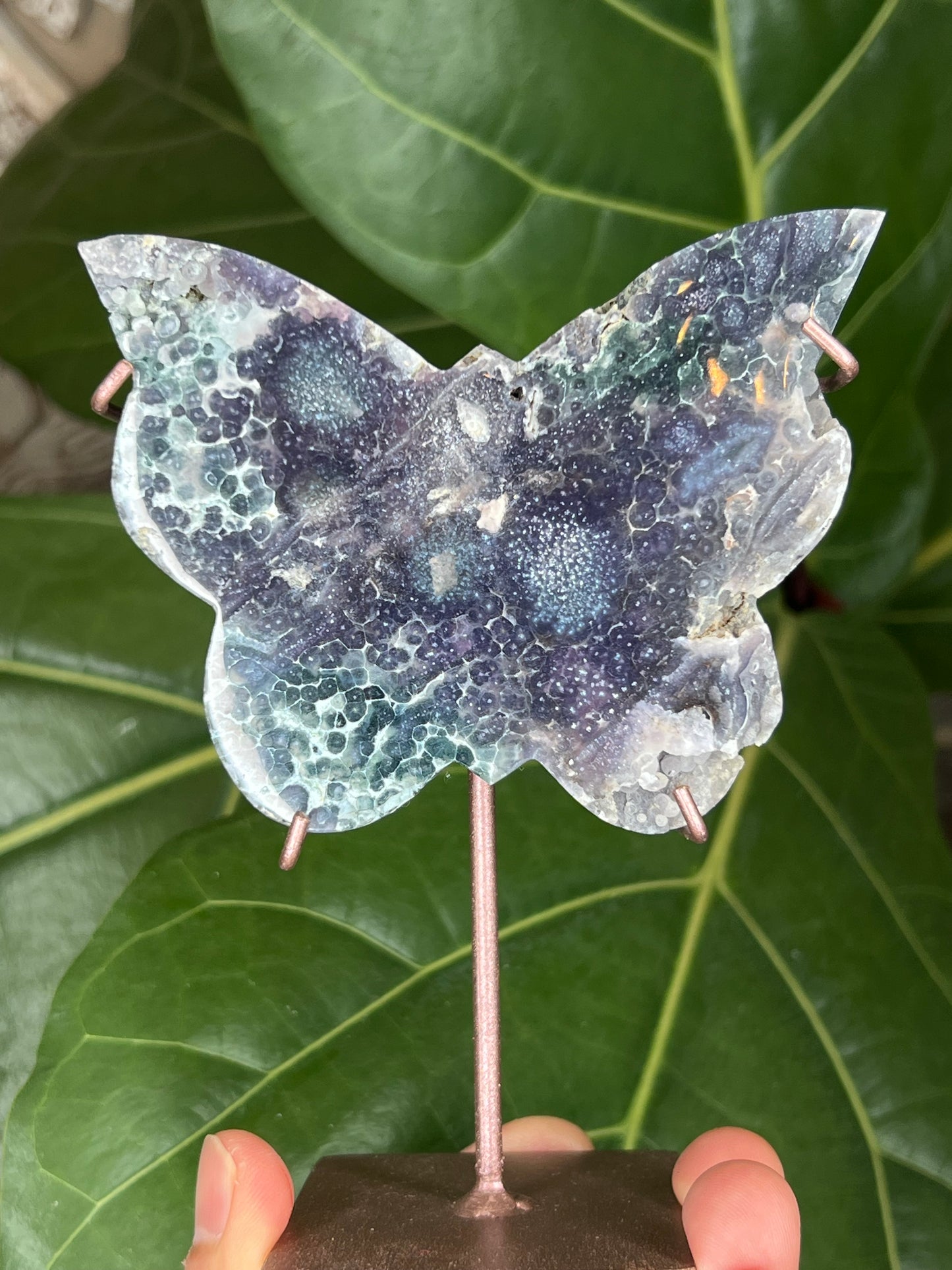 Grape Agate Butterfly