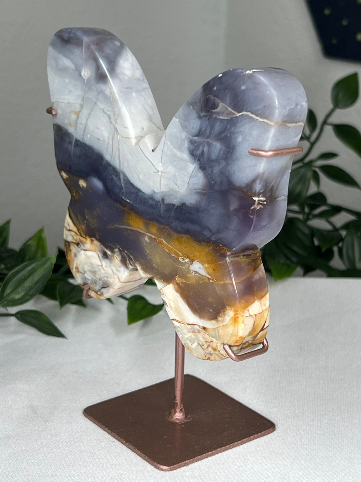 Purple Chalcedony Butterfly