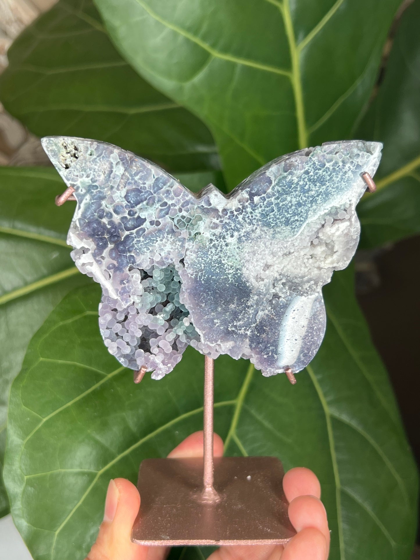 Grape Agate Butterfly