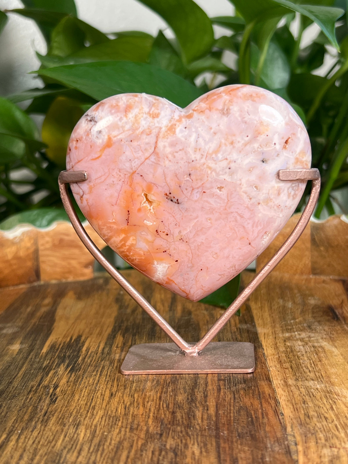 Pink Carnelian Heart: NA