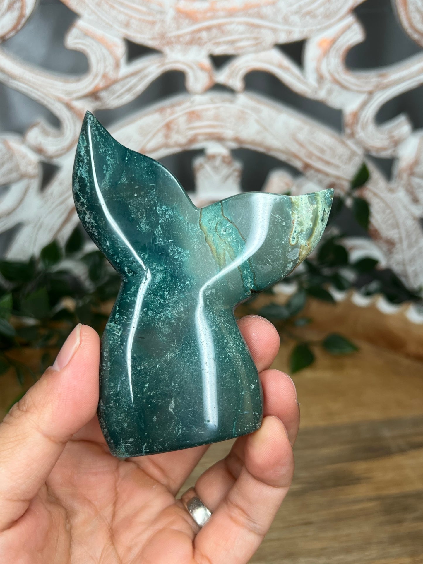 Blue Green Jasper Tail