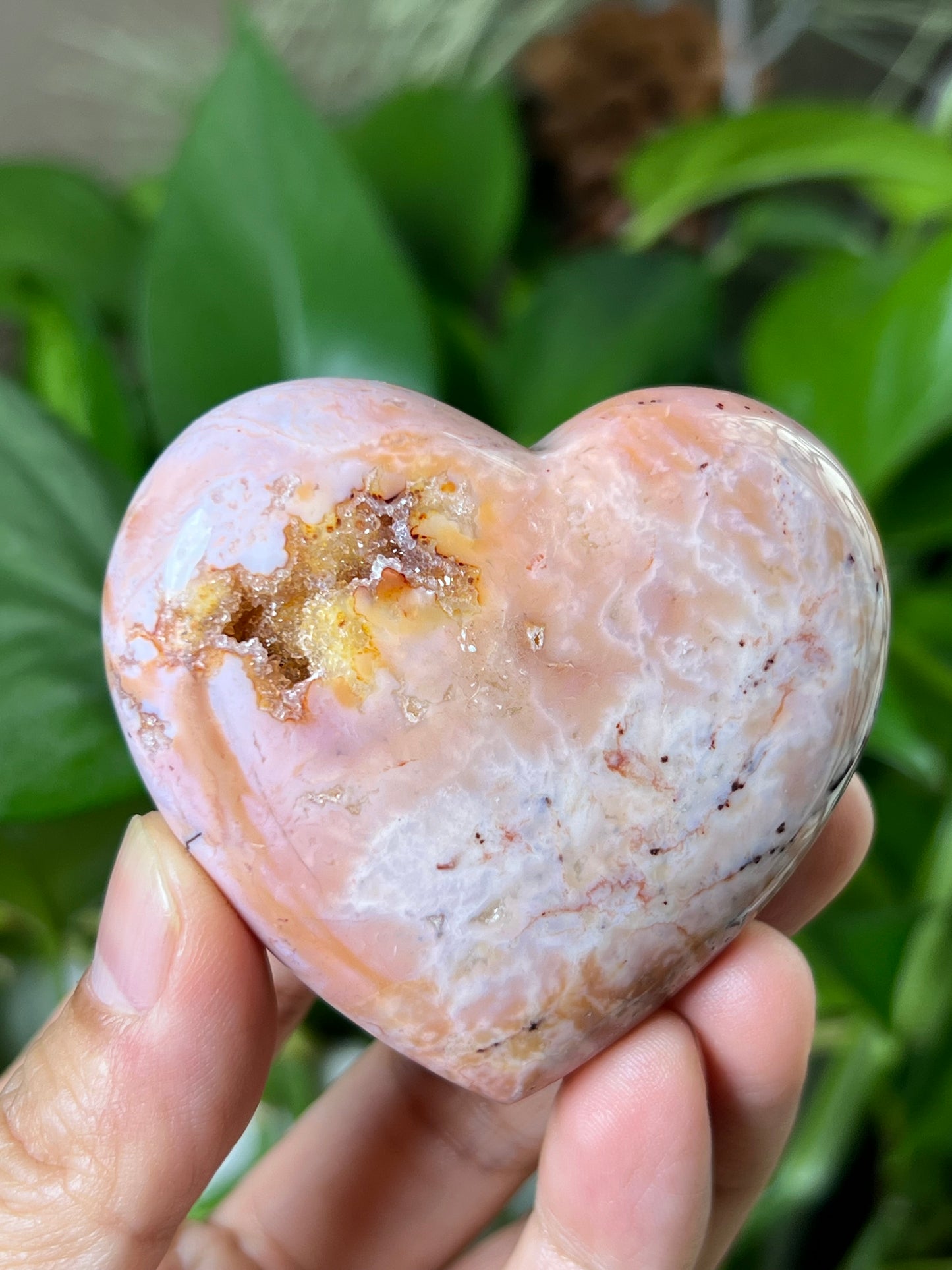 Pink Carnelian Heart