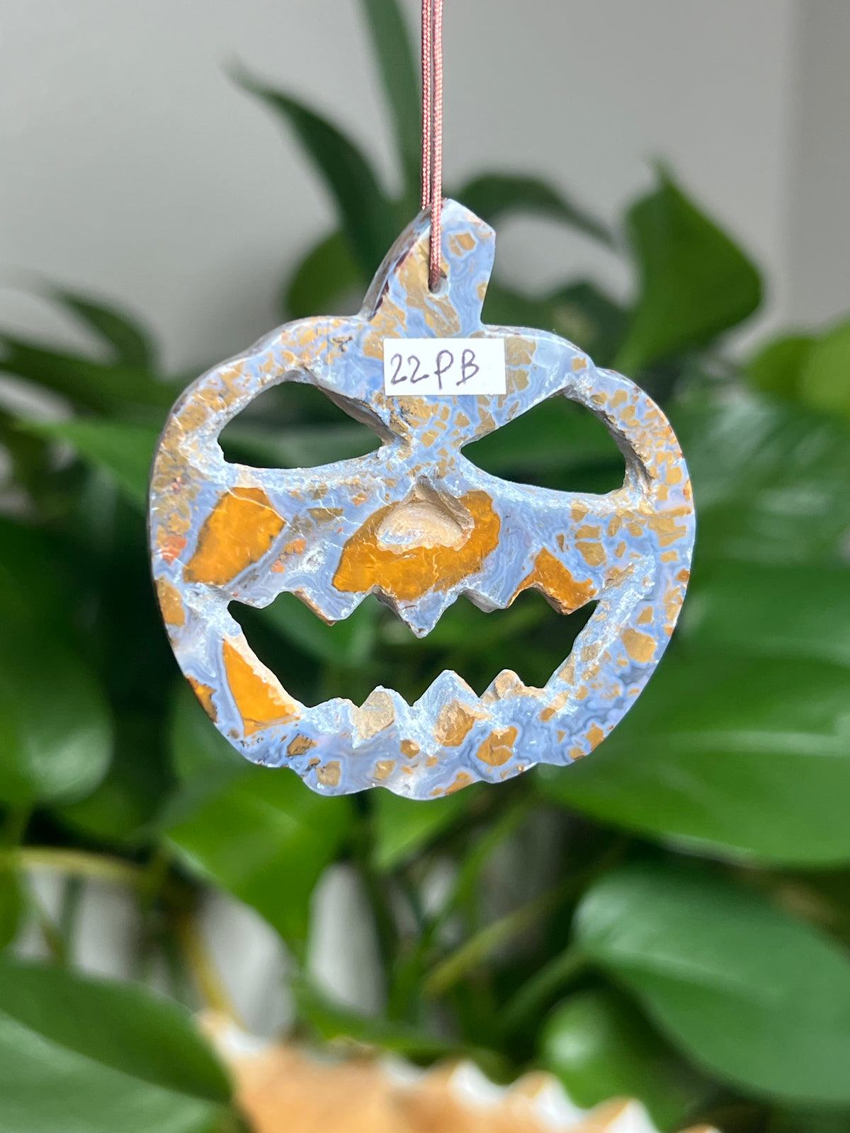 Brecciated Jasper Ornament Pumpkin: PB