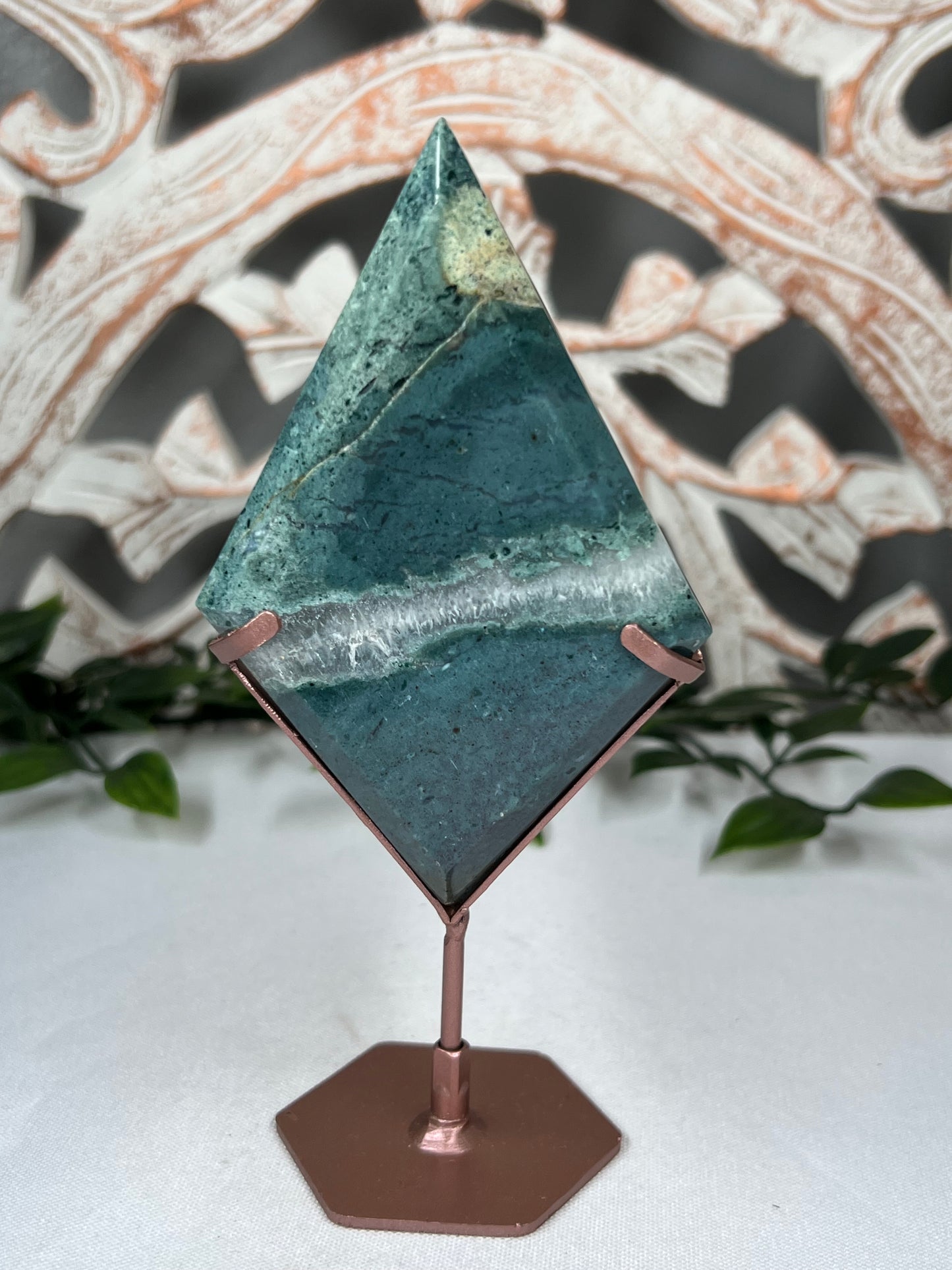 Blue Green Jasper Diamond