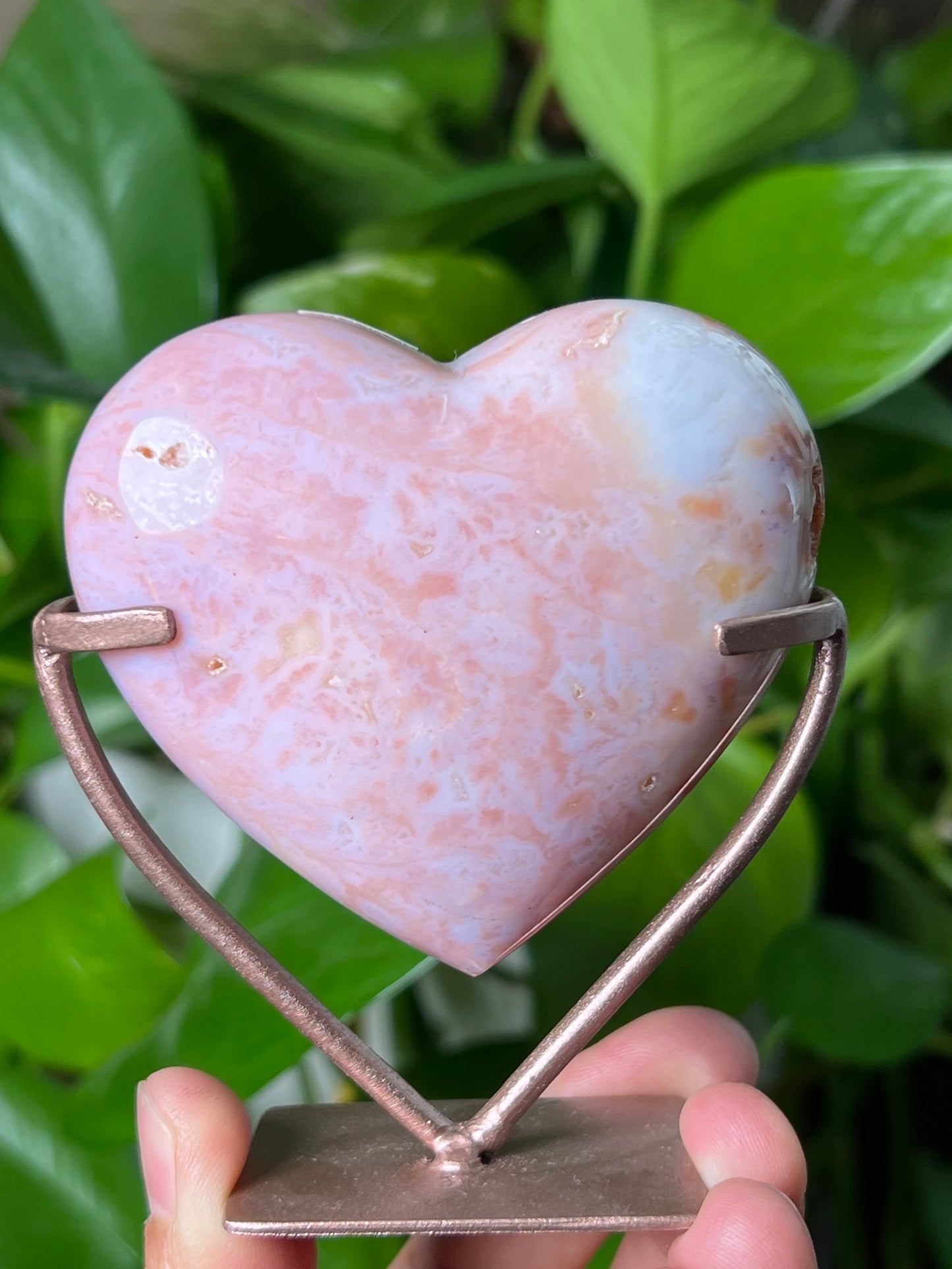 Pink Carnelian Heart