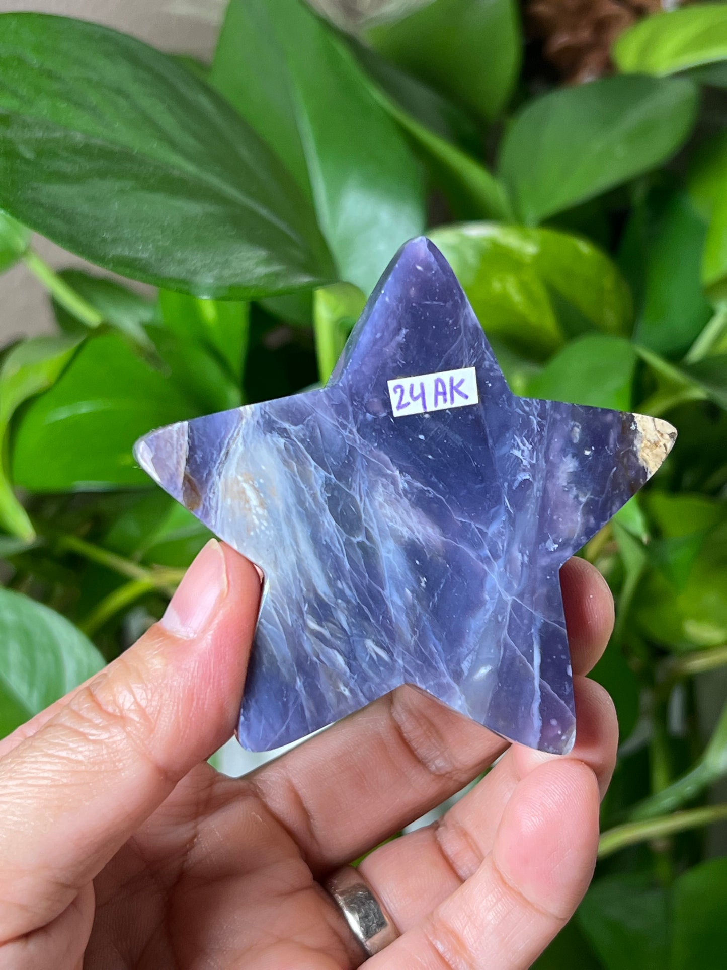 Purple Chalcedony Star