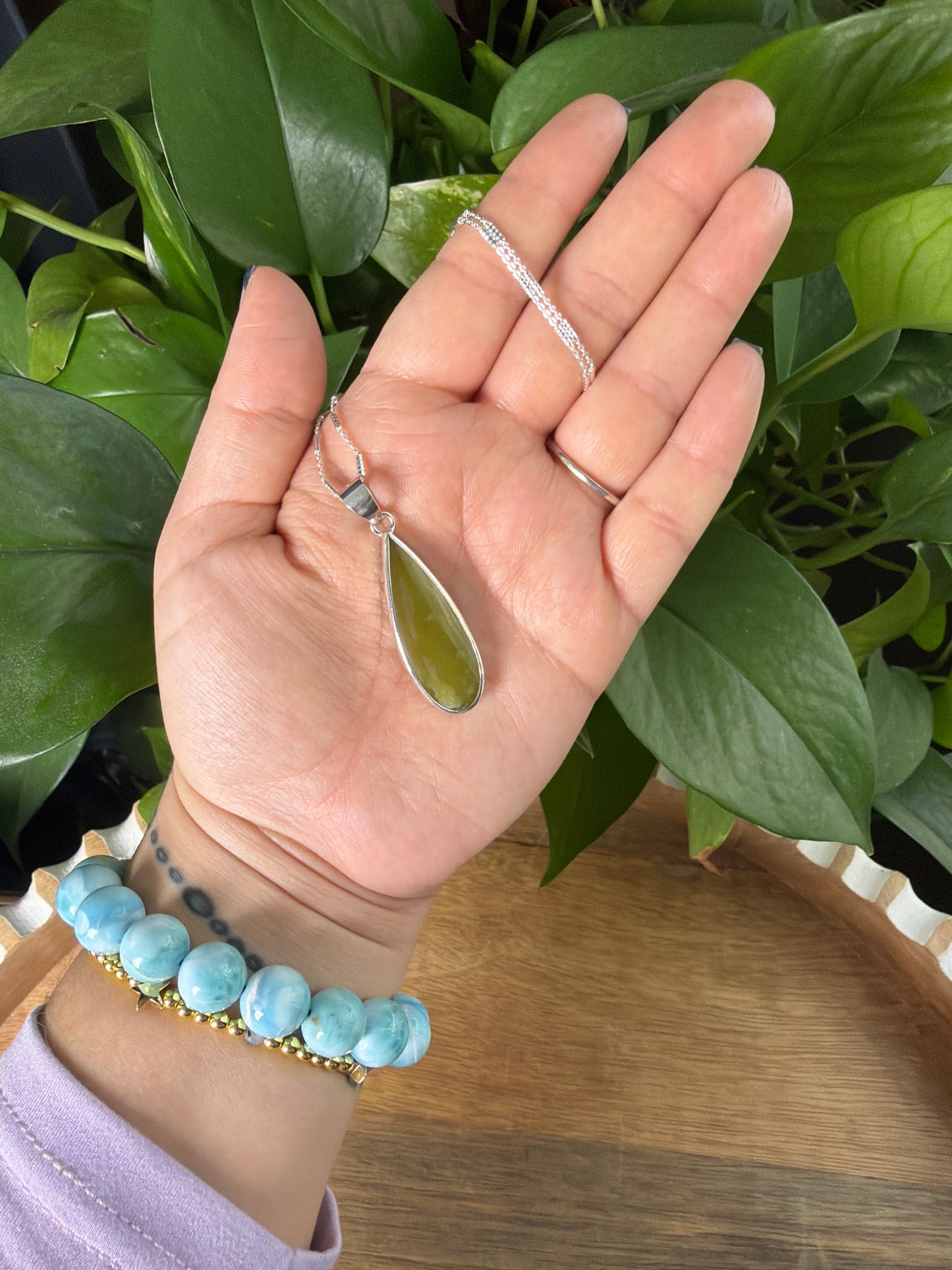 Idocrase Water Drop Pendant