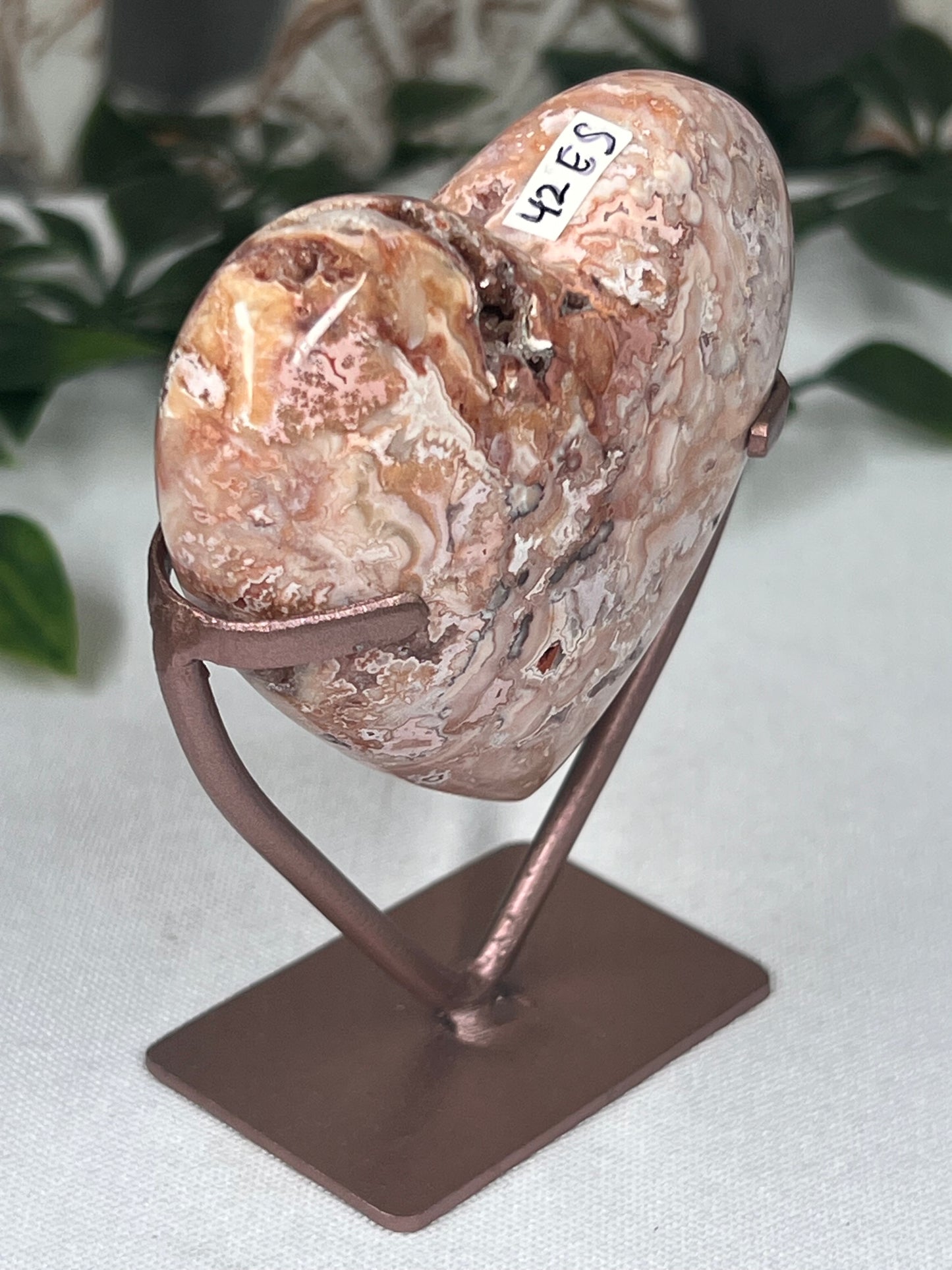 Pink Carnelian Heart