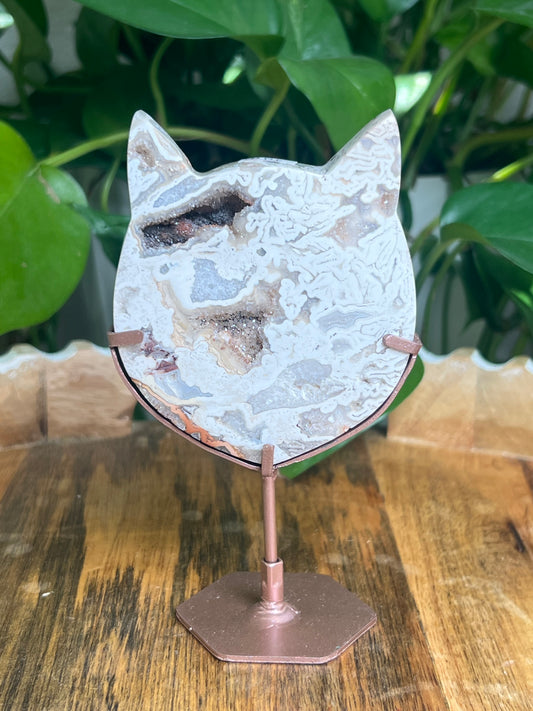 Tube Agate Cat Head: NE
