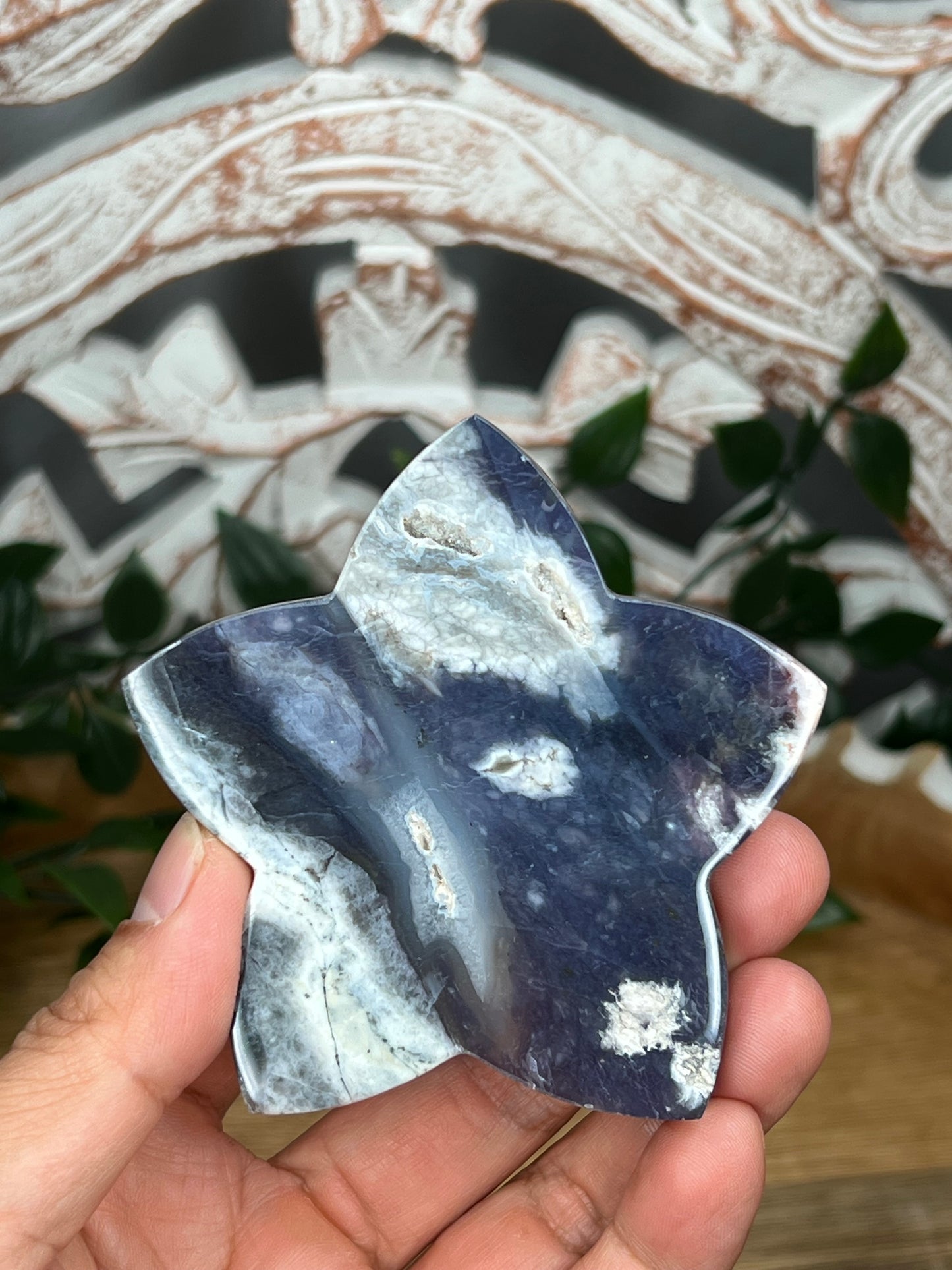 Purple Chalcedony Star