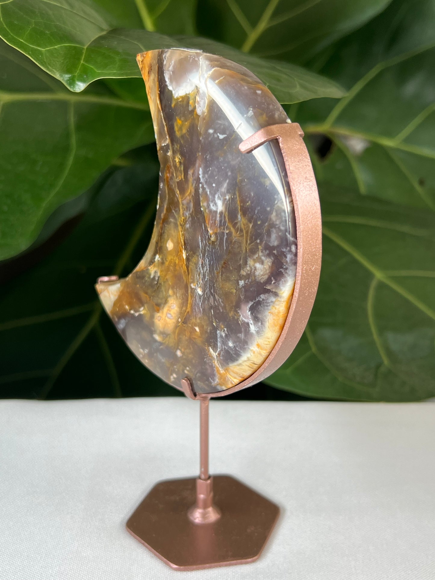 Purple Chalcedony Moon