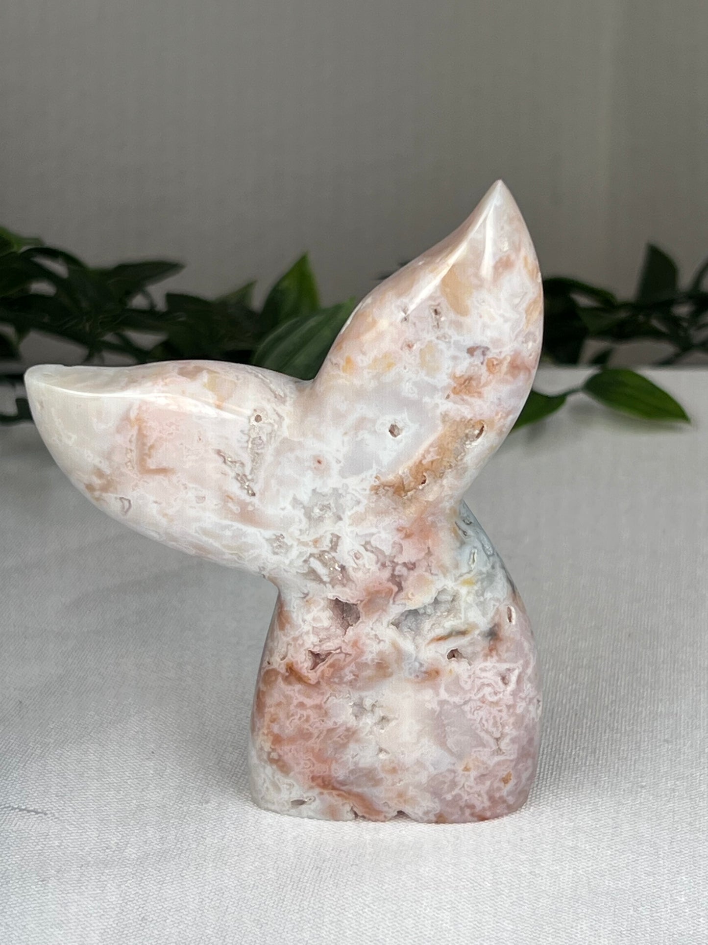 Rainbow Plume Agate Mermaid Tail