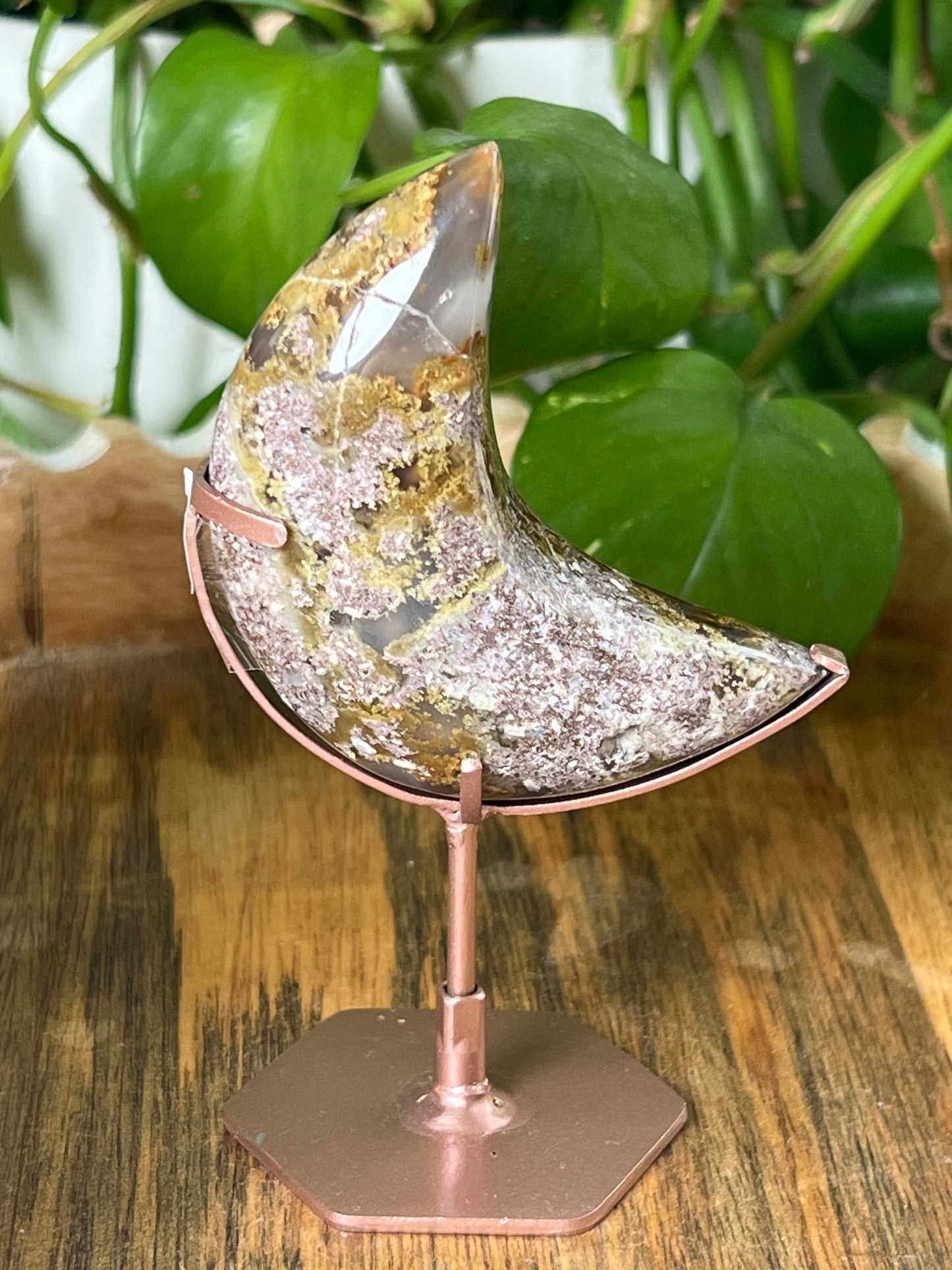 Scenic Moss Agate Moon
