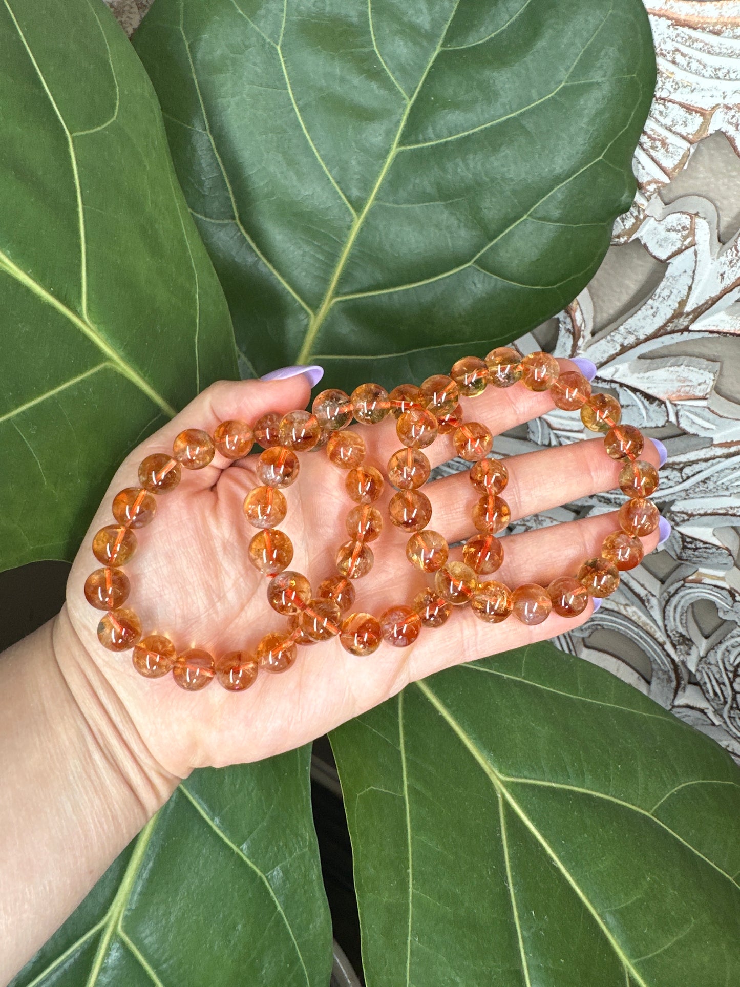 Citrine Beaded Bracelet
