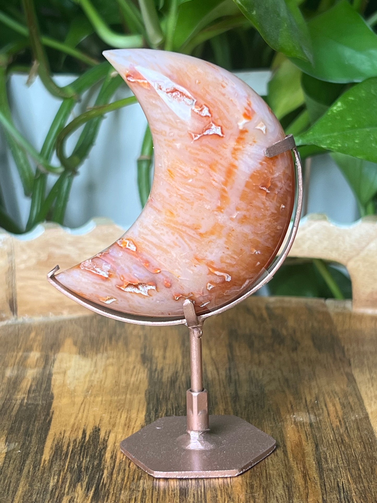 Pink Carnelian Moon