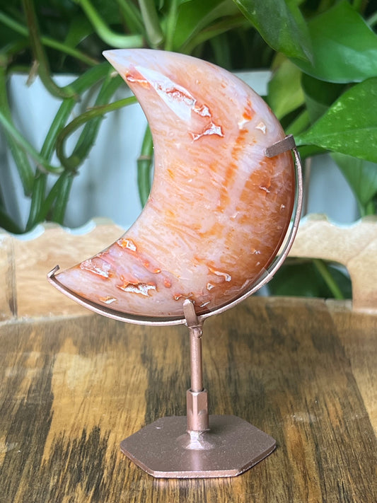 Pink Carnelian Moon