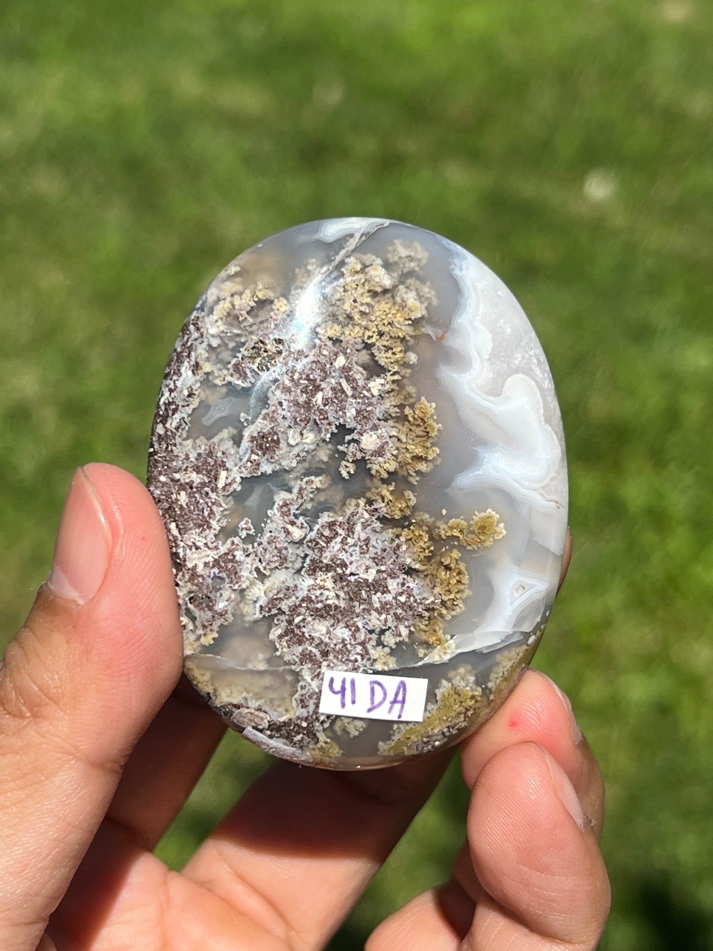 Scenic Moss Agate Palmstone DA