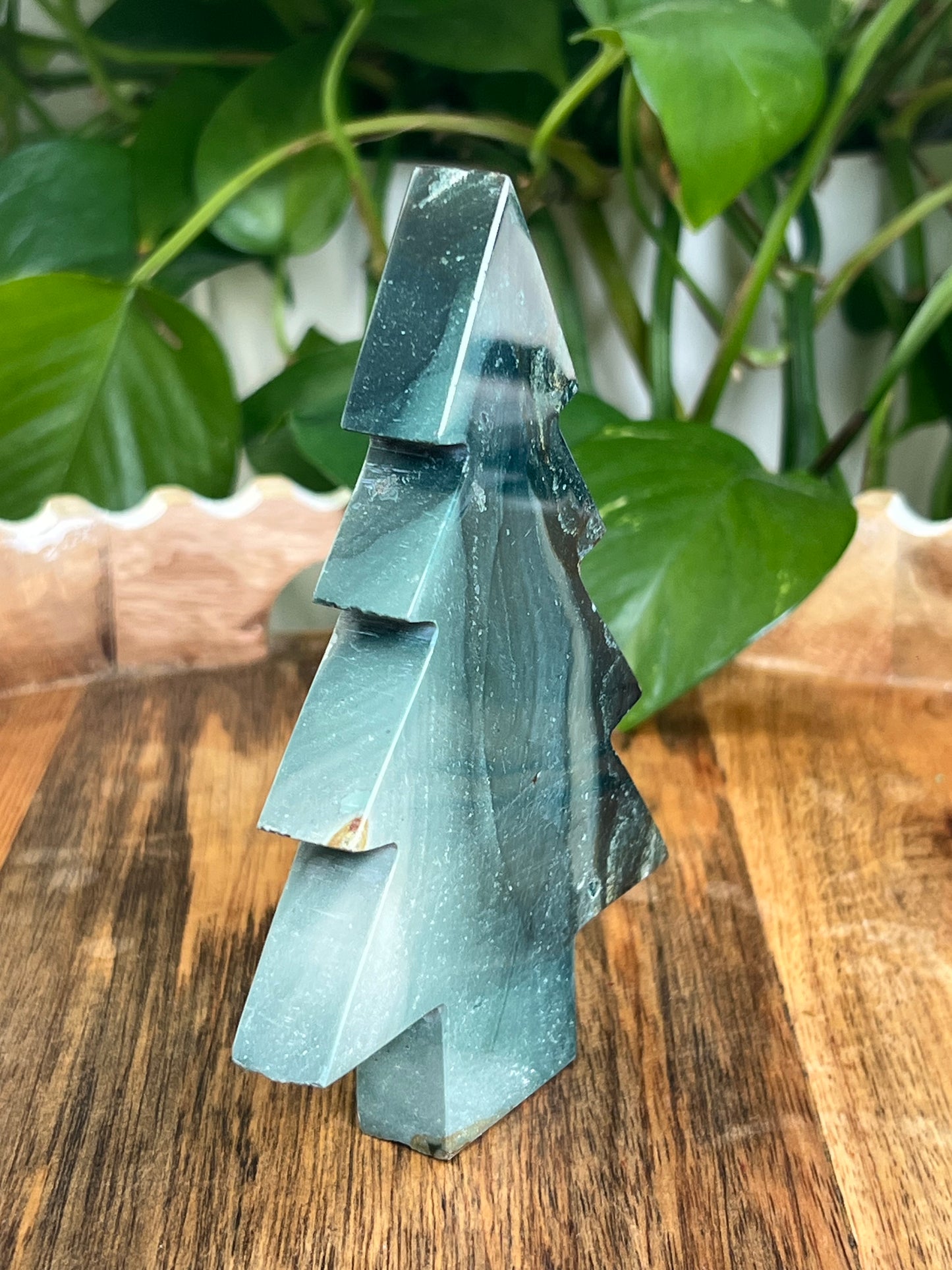 Blue Green Jasper Tree: E