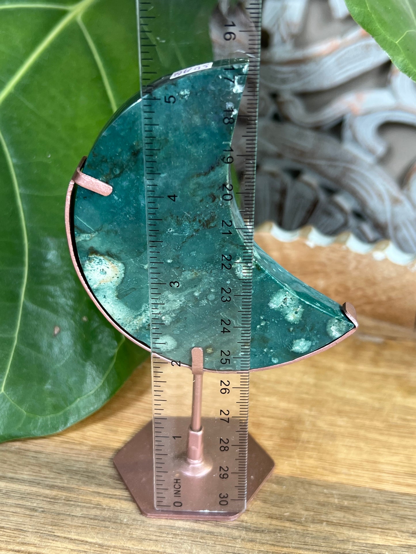 Blue Green Jasper Moon