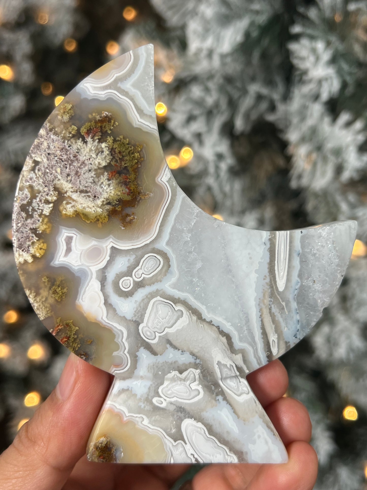 Scenic Moss Agate Moon