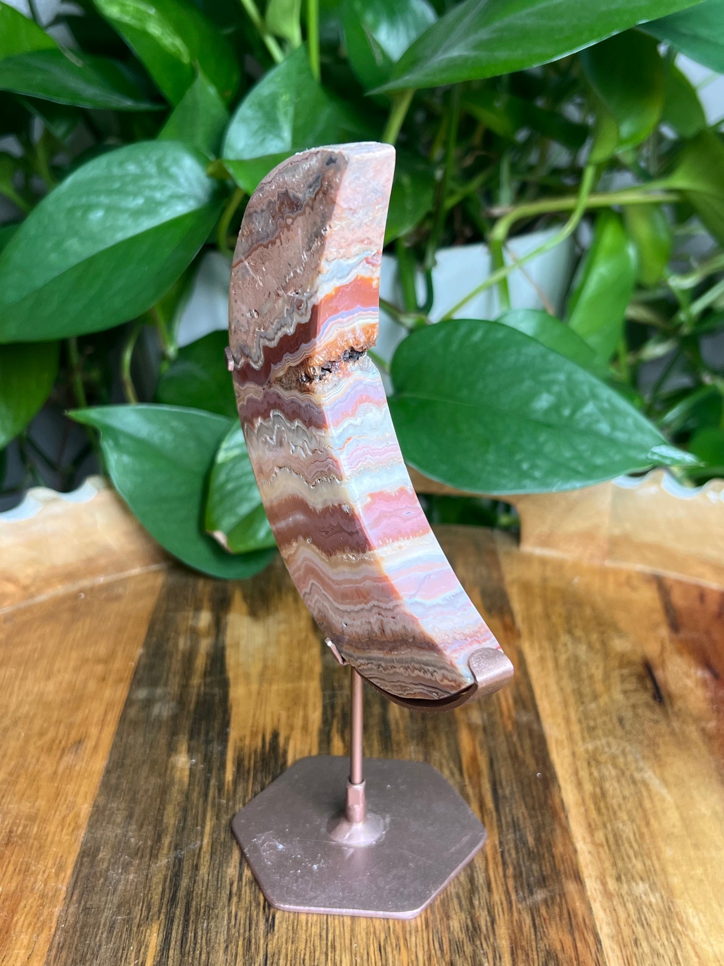 Crazy Lace Agate Moon: XS