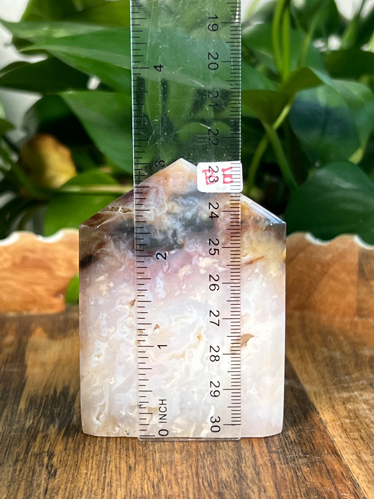 Rainbow Plume Agate Flat Towers