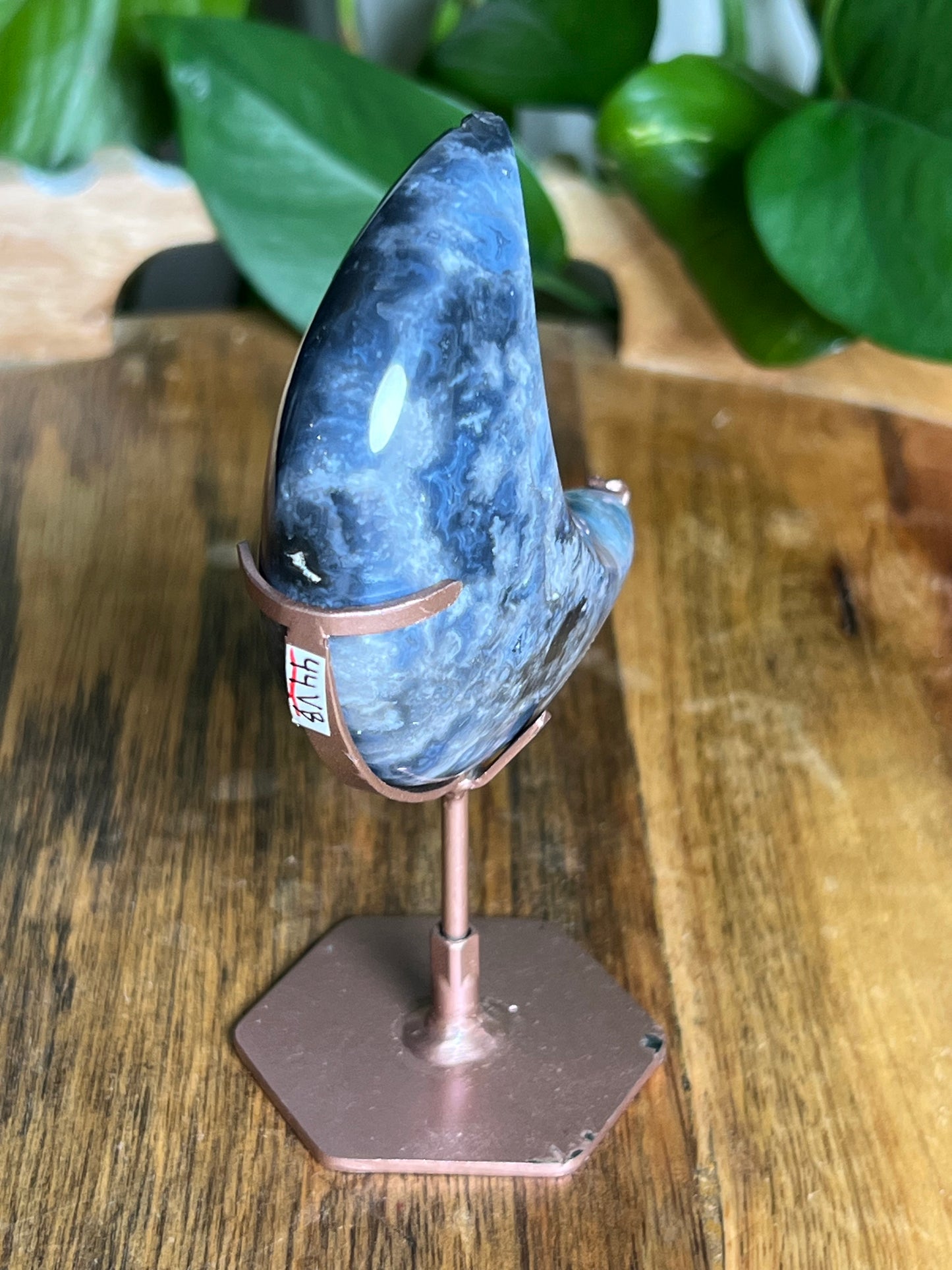 Blue Plume Agate Moon VB