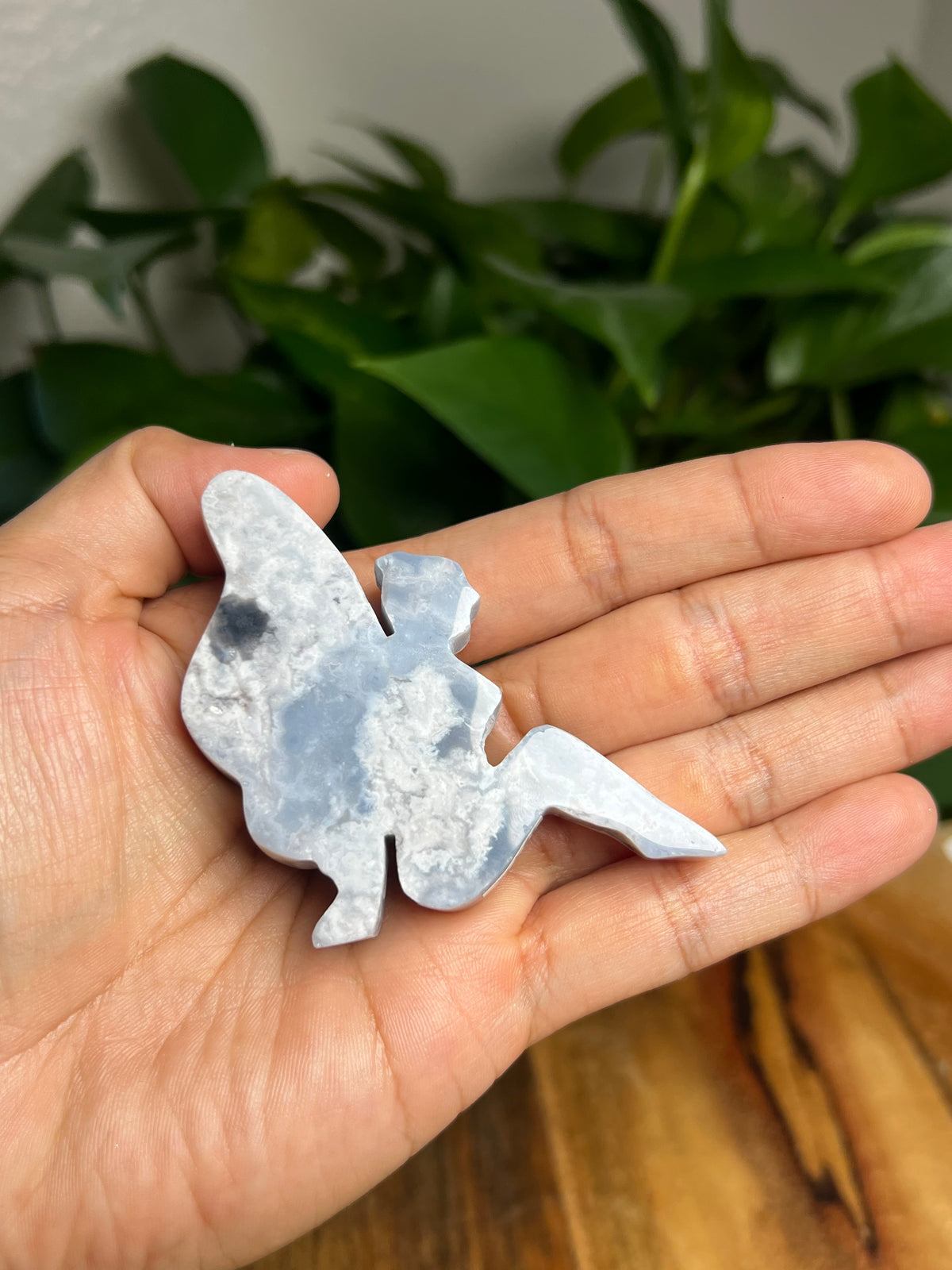 Blue Plume Agate Pixie Fairy: PQ