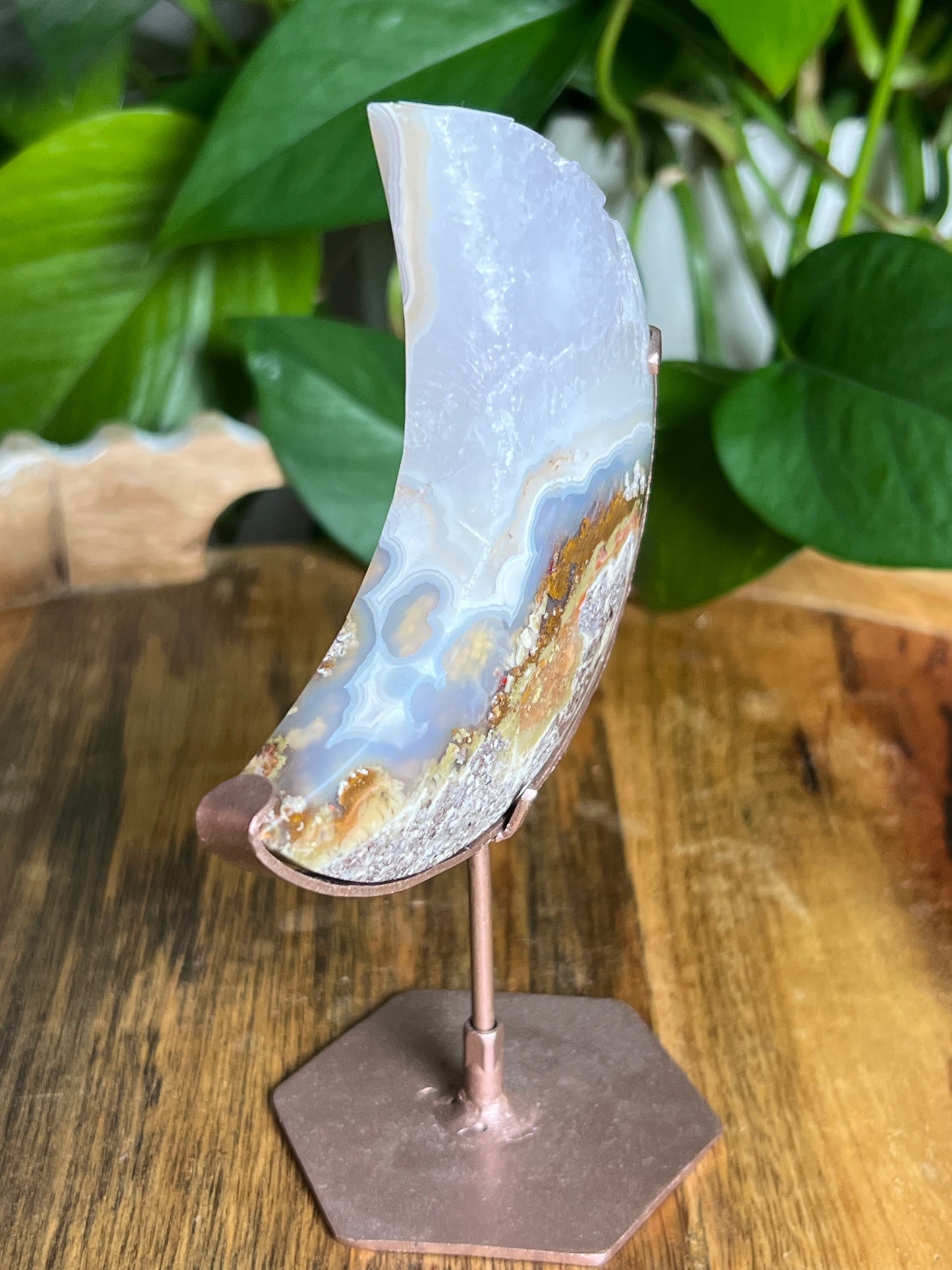 Scenic Moss Agate Moon: B