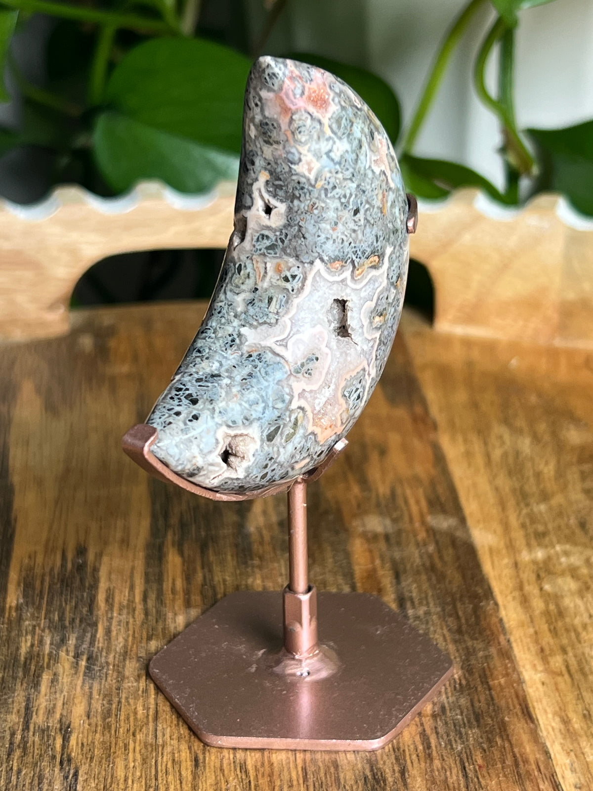 Marcasite Mini Puffy Moon: DQ