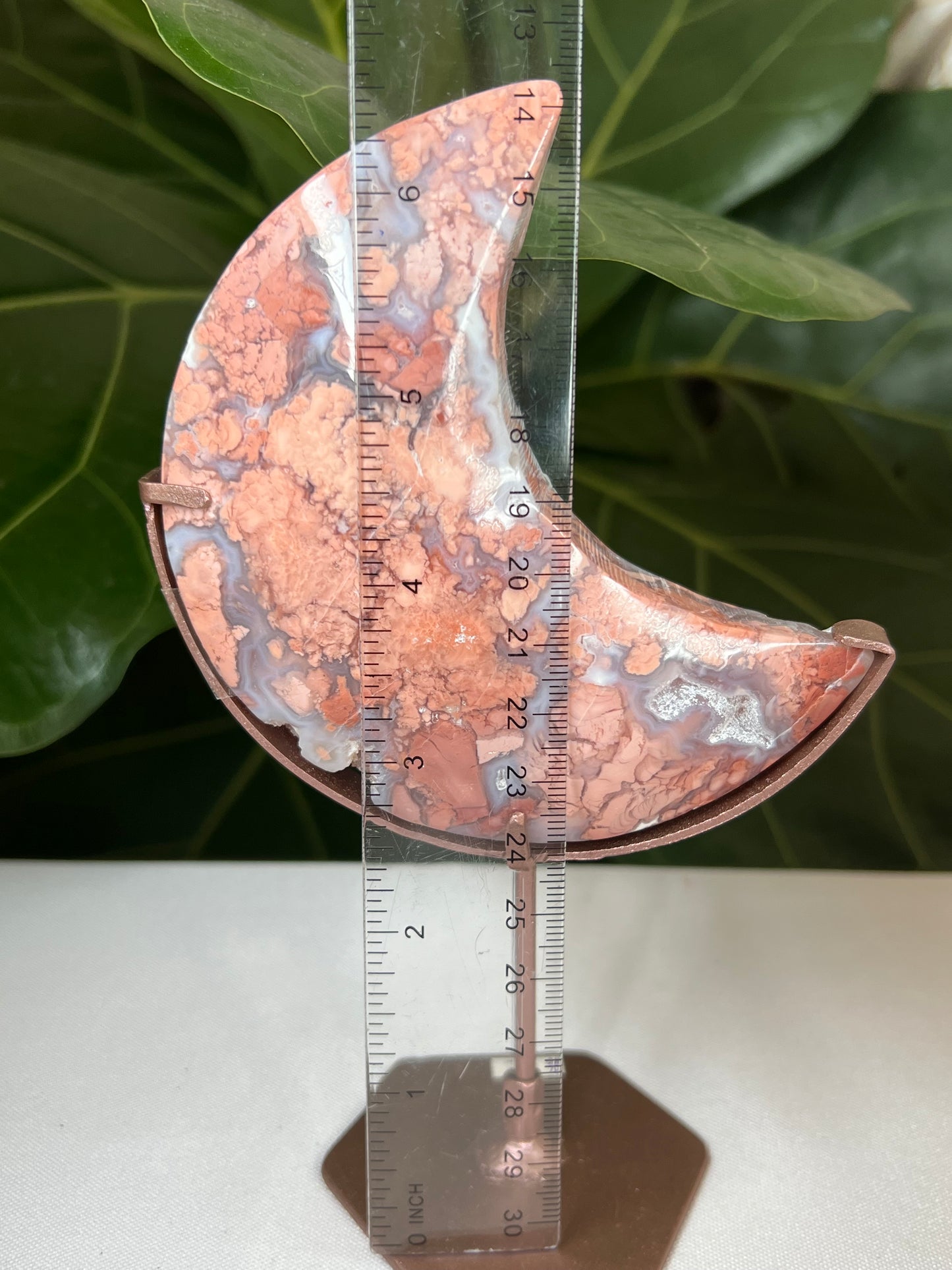 Cotton Candy Agate Moon