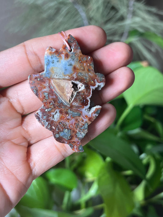 Marcasite Leaf Ornament