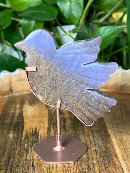 Gold Moss In Purple Chalcedony