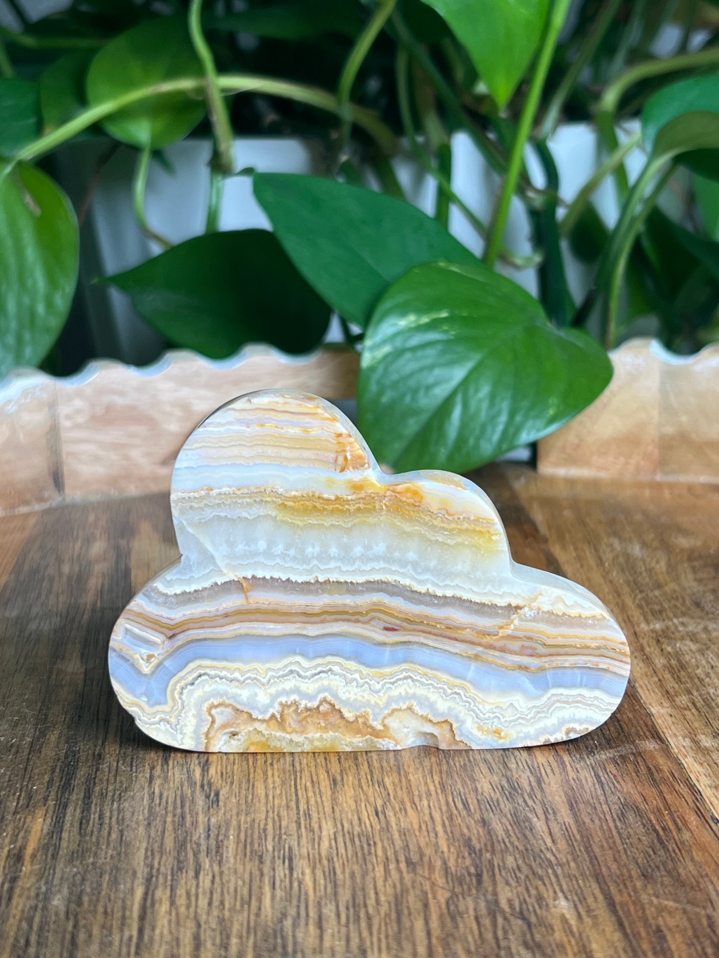 Yellow Crazy Lace Agate Cloud: A