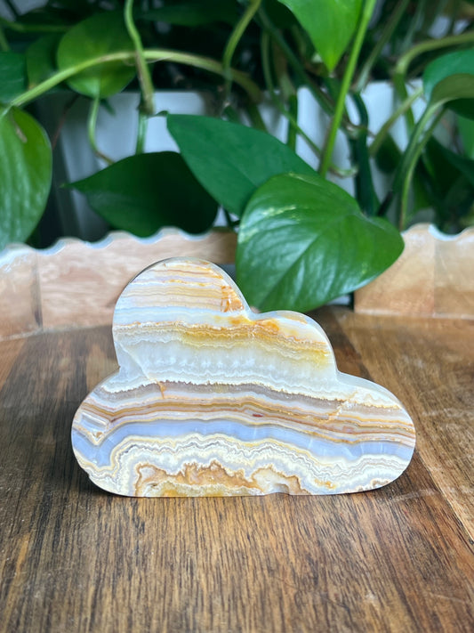 Yellow Crazy Lace Agate Cloud: A