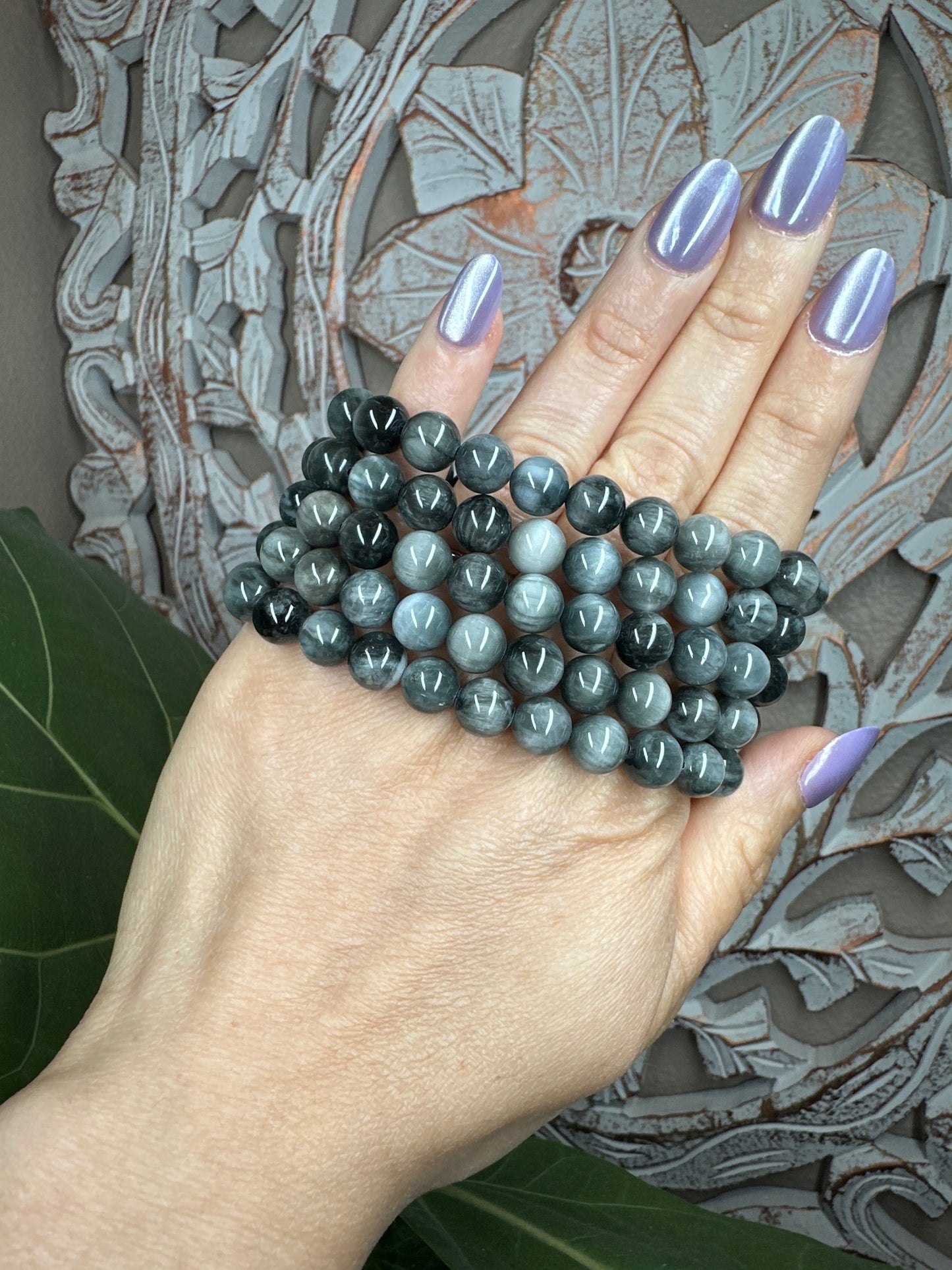 Eagle Eye Beaded Bracelet (8.5mm)