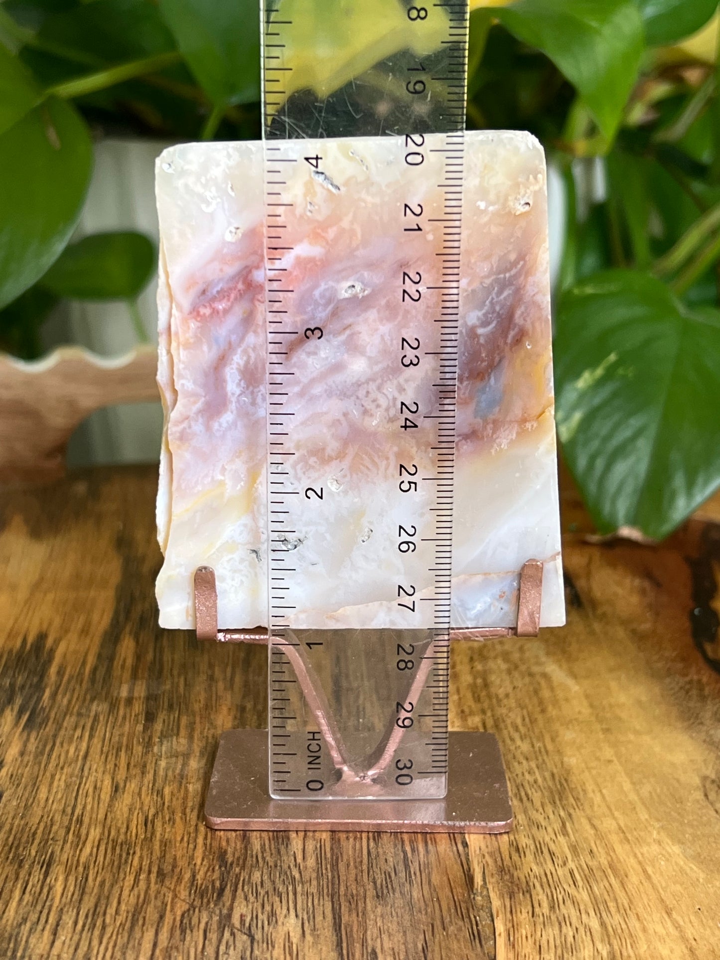 Rainbow Plume Agate Slab AA